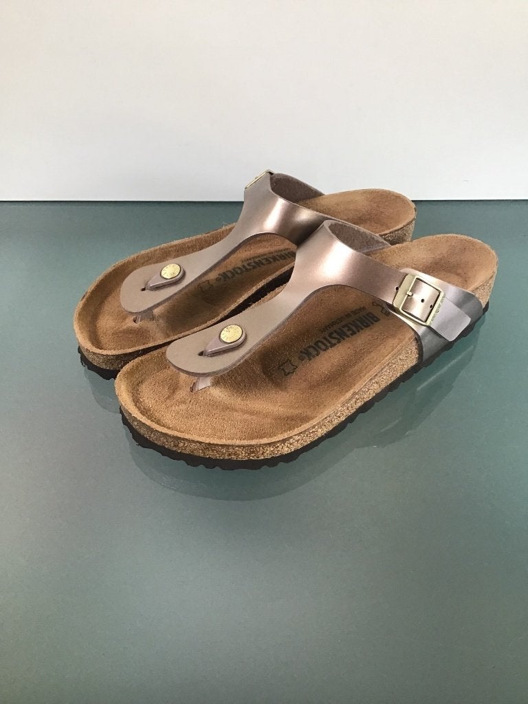 Birkenstock 39 Gizeh brons Nieuw! | Gratis verzenden, Slippers, Overige kleuren, Verzenden, Nieuw