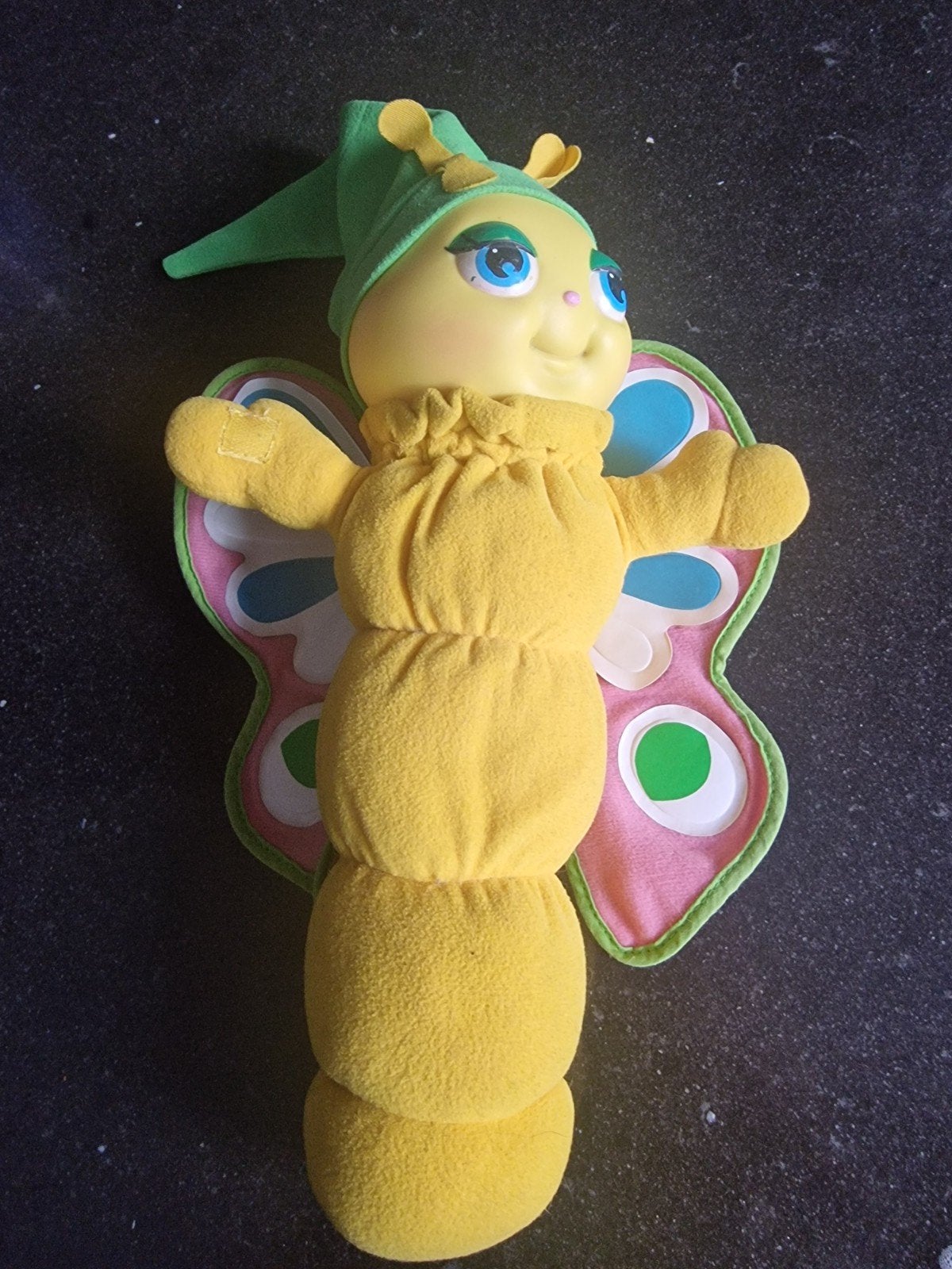 Vintage 1985 Hasbro Glo Worm knuffel met licht, Gebruikt, Overige merken, Met licht, Overige typen