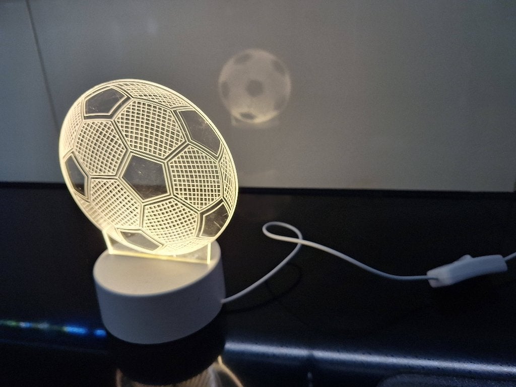 Nachtlamp voetbal kinderen, Kinderen en Baby's, Kinderkamer | Inrichting en Decoratie, Ophalen, Gebruikt, Lamp