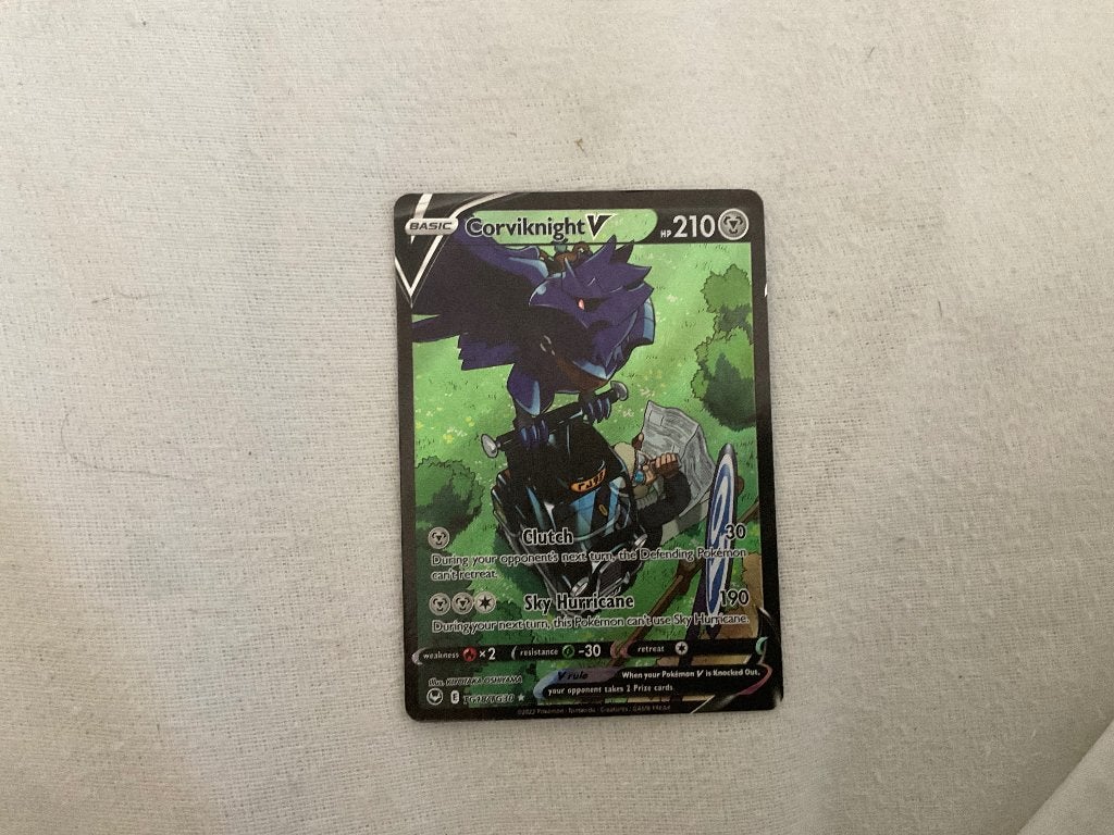 Corviknight V hp 210, Hobby en Vrije tijd, Verzamelkaartspellen | Pokémon, Ophalen, Zo goed als nieuw, Losse kaart