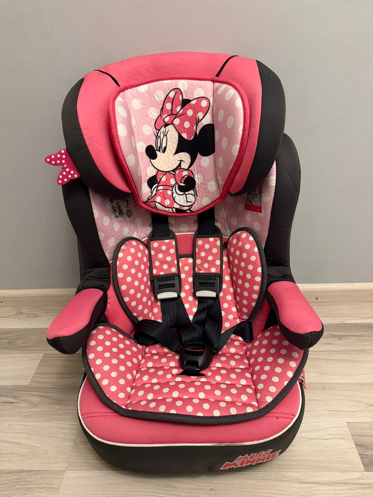 Minnie mouse autostoel, Verstelbare rugleuning, 9 t/m 18 kg, Ophalen, Overige merken