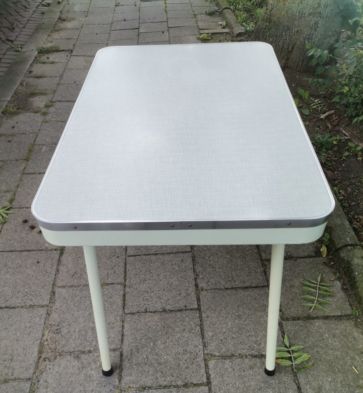 Retro Formica Tafel Brabantia – Vintage Eettafel / Bureau, Huis en Inrichting, Tafels | Eettafels, Ophalen, Kunststof, Gebruikt