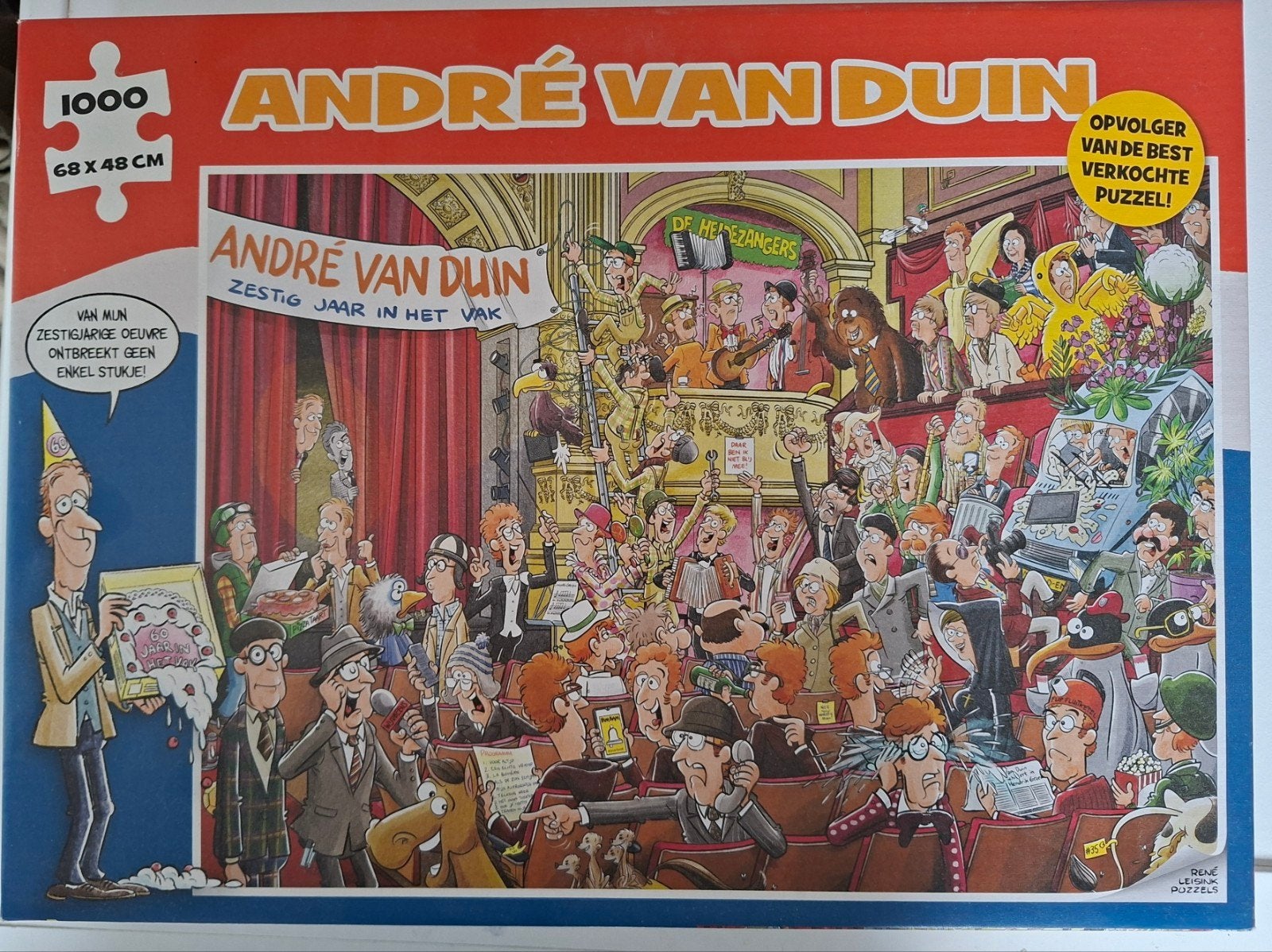 André van Duin Legpuzzel - 1000 stukjes, Hobby en Vrije tijd, Ophalen, 500 t/m 1500 stukjes, Gebruikt, Legpuzzel