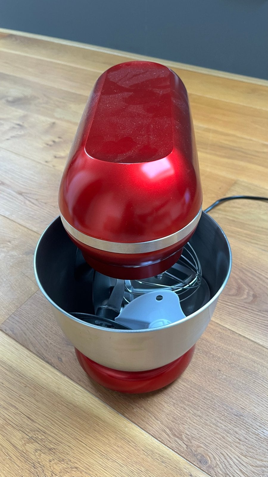 Bourgini Keukenmachine Rood - Zo goed als nieuw, 3 snelheden of meer, Ophalen of Verzenden, Zo goed als nieuw, 2 tot 3 liter