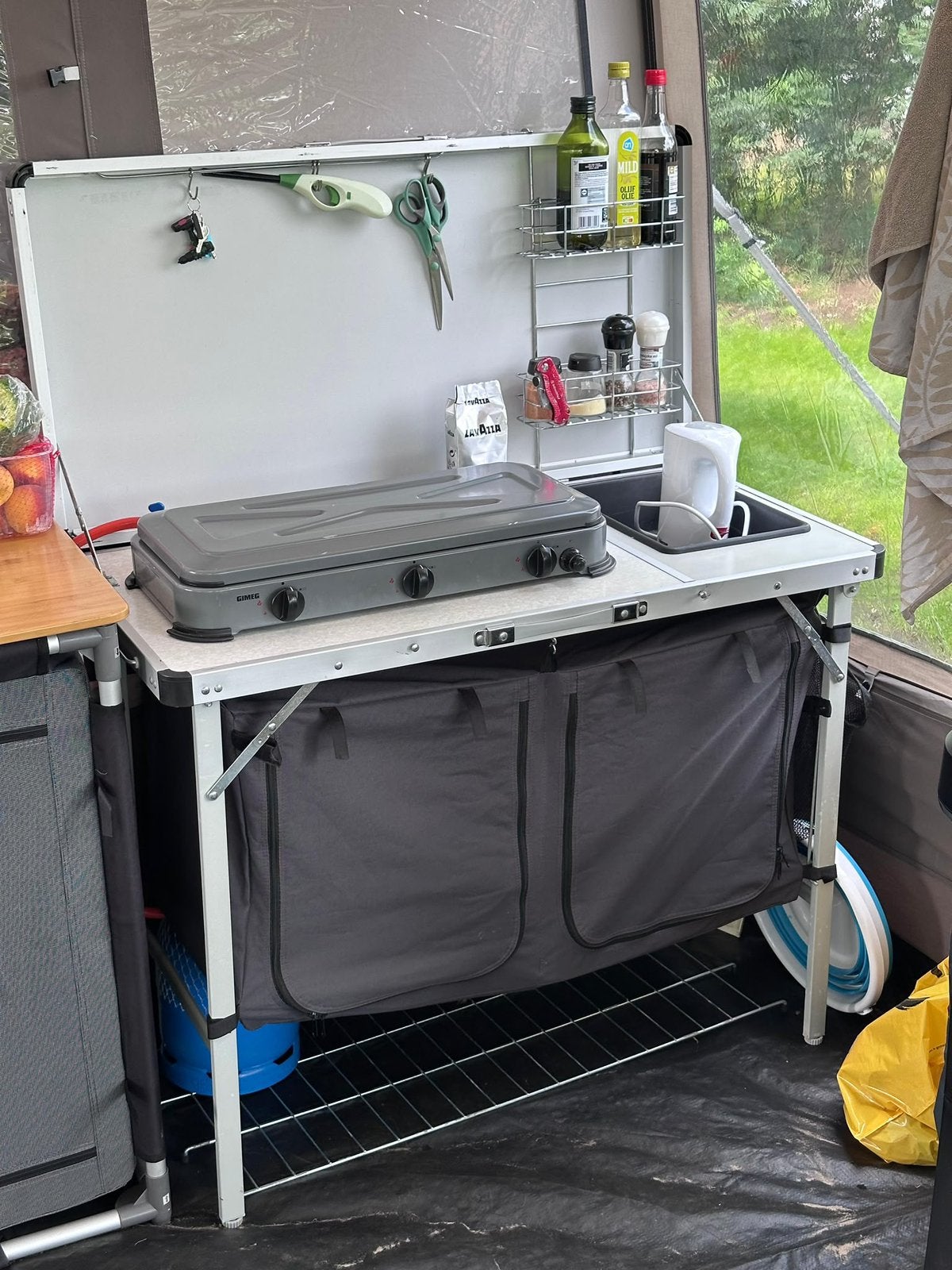 Basecamp Camping keuken opvouwbaar, Ophalen, Zo goed als nieuw, Campingkast