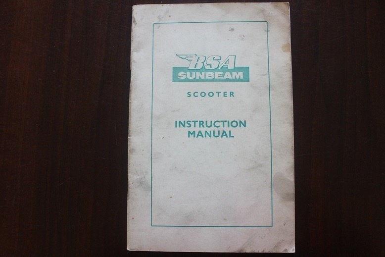 BSA Sunbeam 1961 scooter instruction manual, Ophalen of Verzenden, Overige merken
