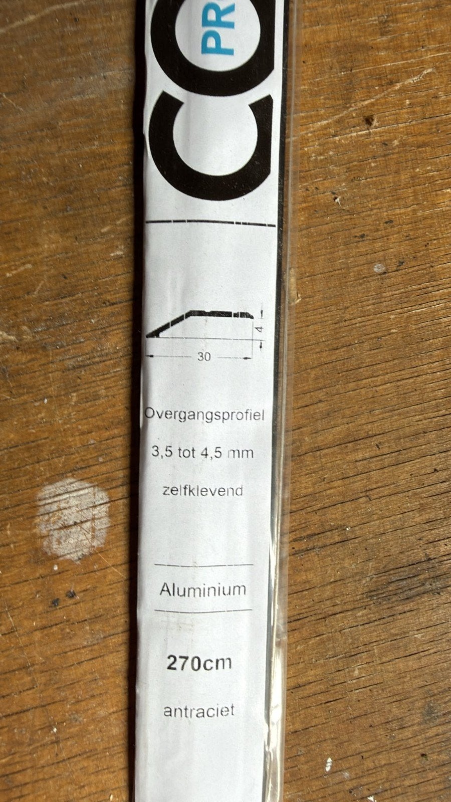 Overgangsprofiel, nieuw, Ophalen of Verzenden, Nieuw, Mdf, Plinten