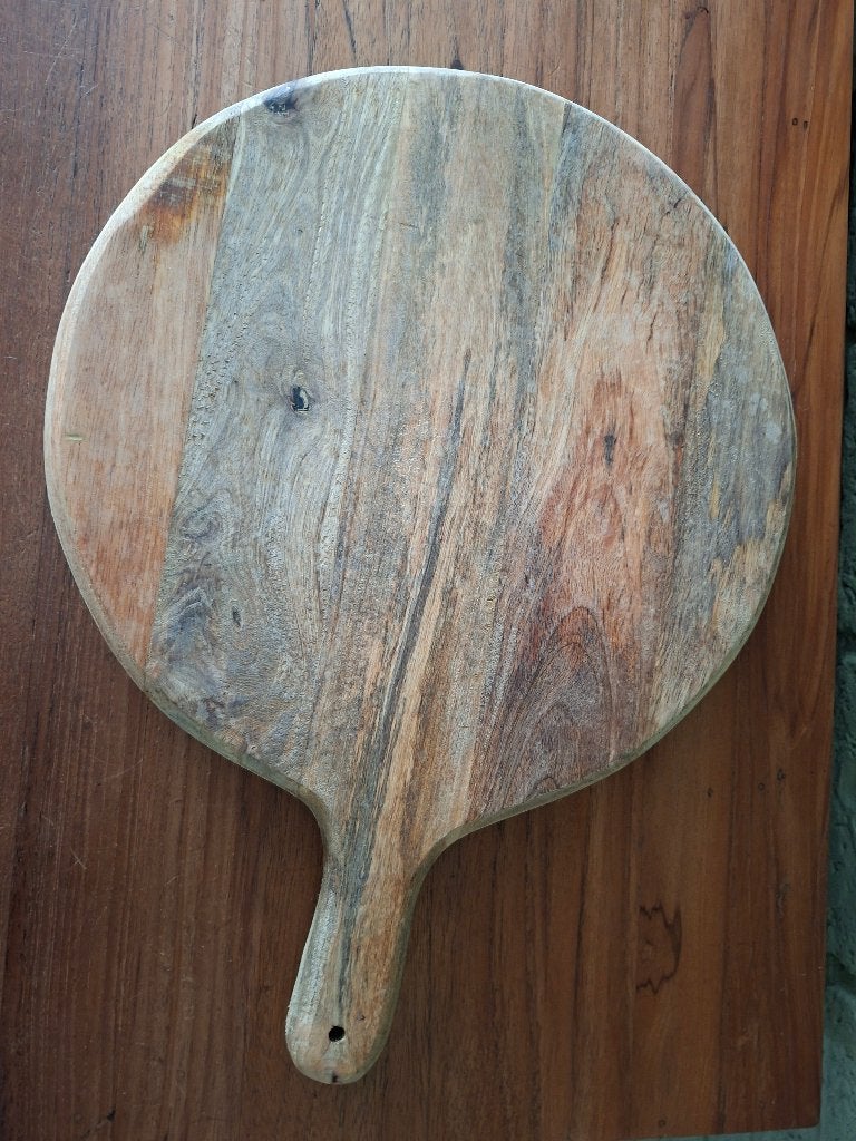Houten Borrelplank Rond - Sfeervol Serveren!, Ophalen of Verzenden, Gebruikt