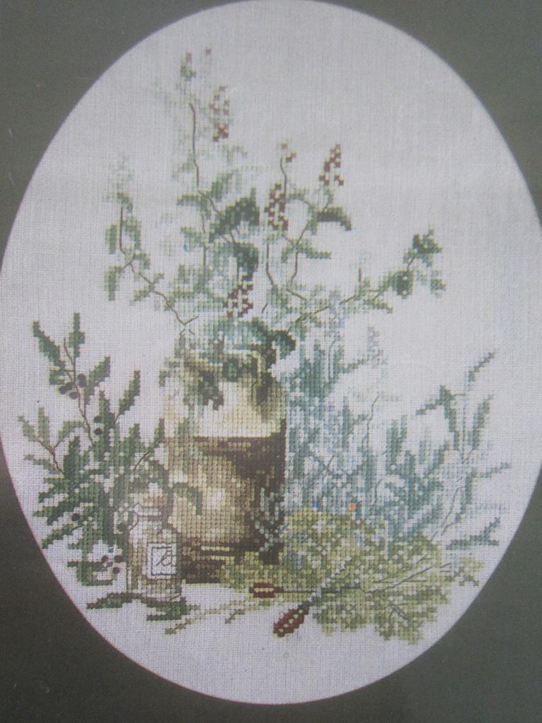 borduur en patroon fluitenkruid GROOT Wilde weide bloemen, Ophalen of Verzenden, Zo goed als nieuw, Handborduren, Patroon