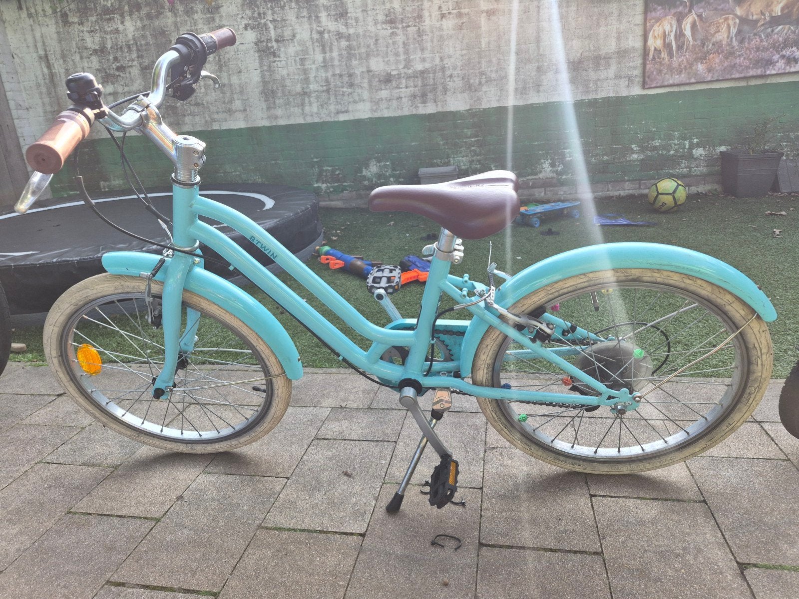 20 inch meisjes fiets, Fietsen en Brommers, Fietsen | Kinderfietsjes, Ophalen, 20 inch of meer, Gebruikt, Velgrem