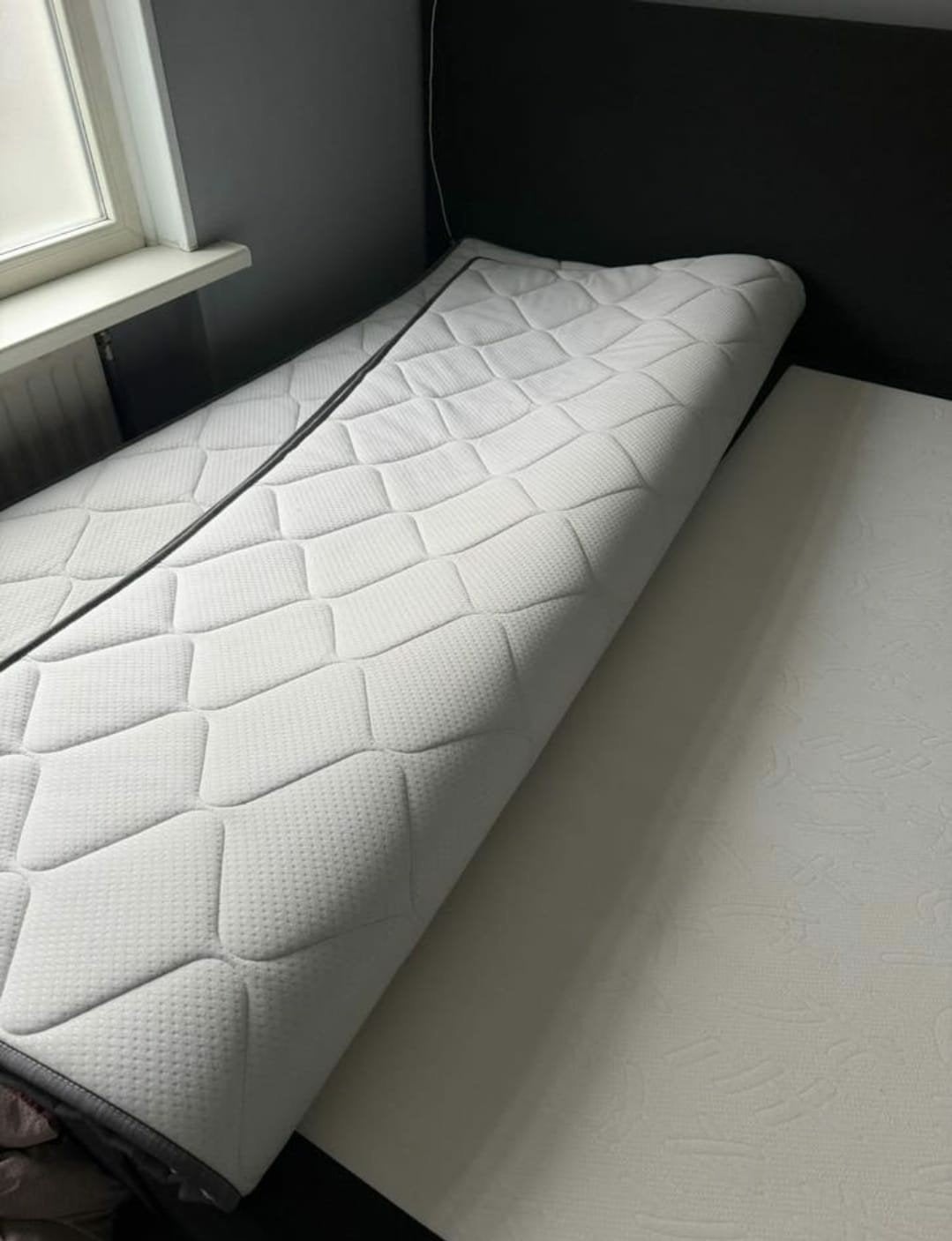 bezorging is mogelijk 180x200 complete boxspring bed, Tweepersoons, Ophalen of Verzenden, Zo goed als nieuw, 180 cm