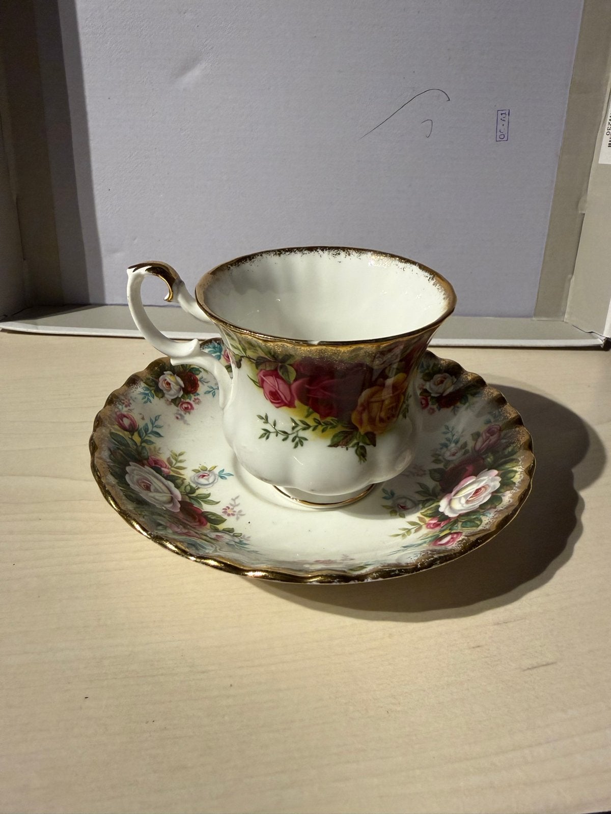 8 stuks vintage Royal Albert theekop en schote, Ophalen of Verzenden