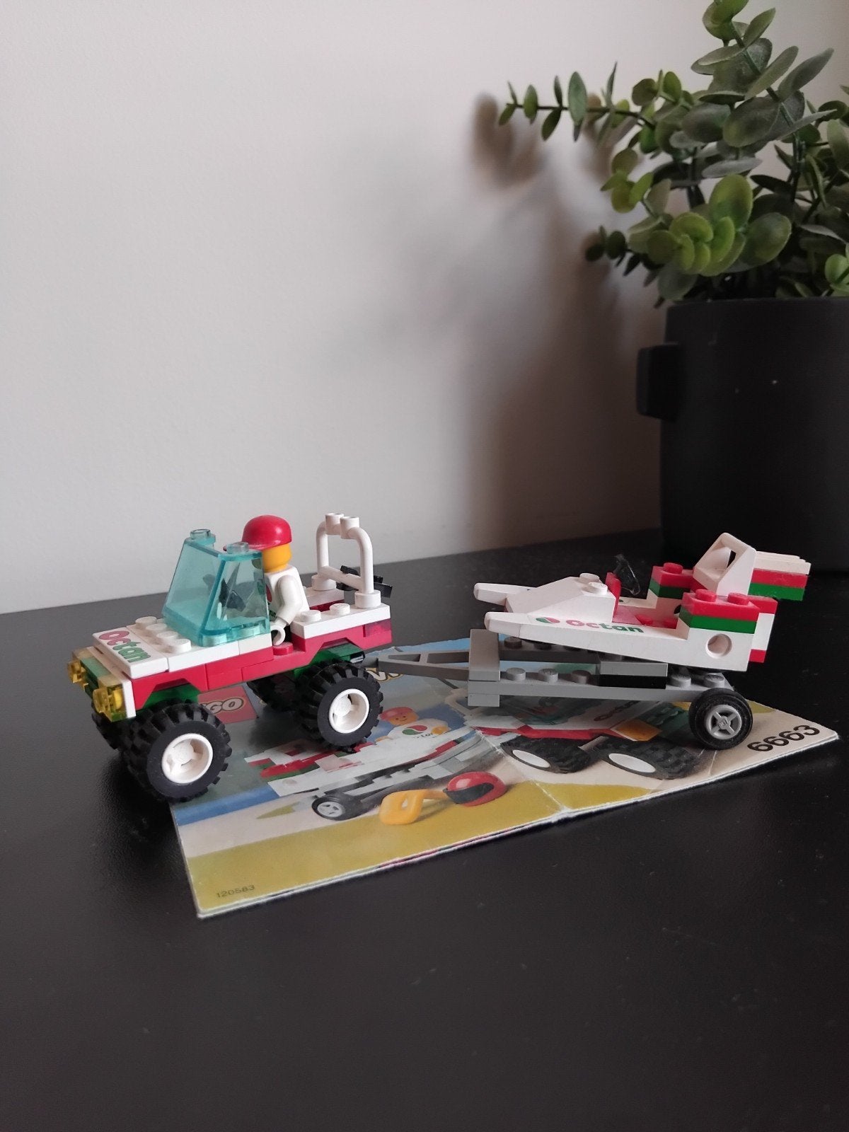 LEGO System Octan set 6663 - Octan auto met boot, Overige thema's, Lego, Ophalen of Verzenden, Zo goed als nieuw