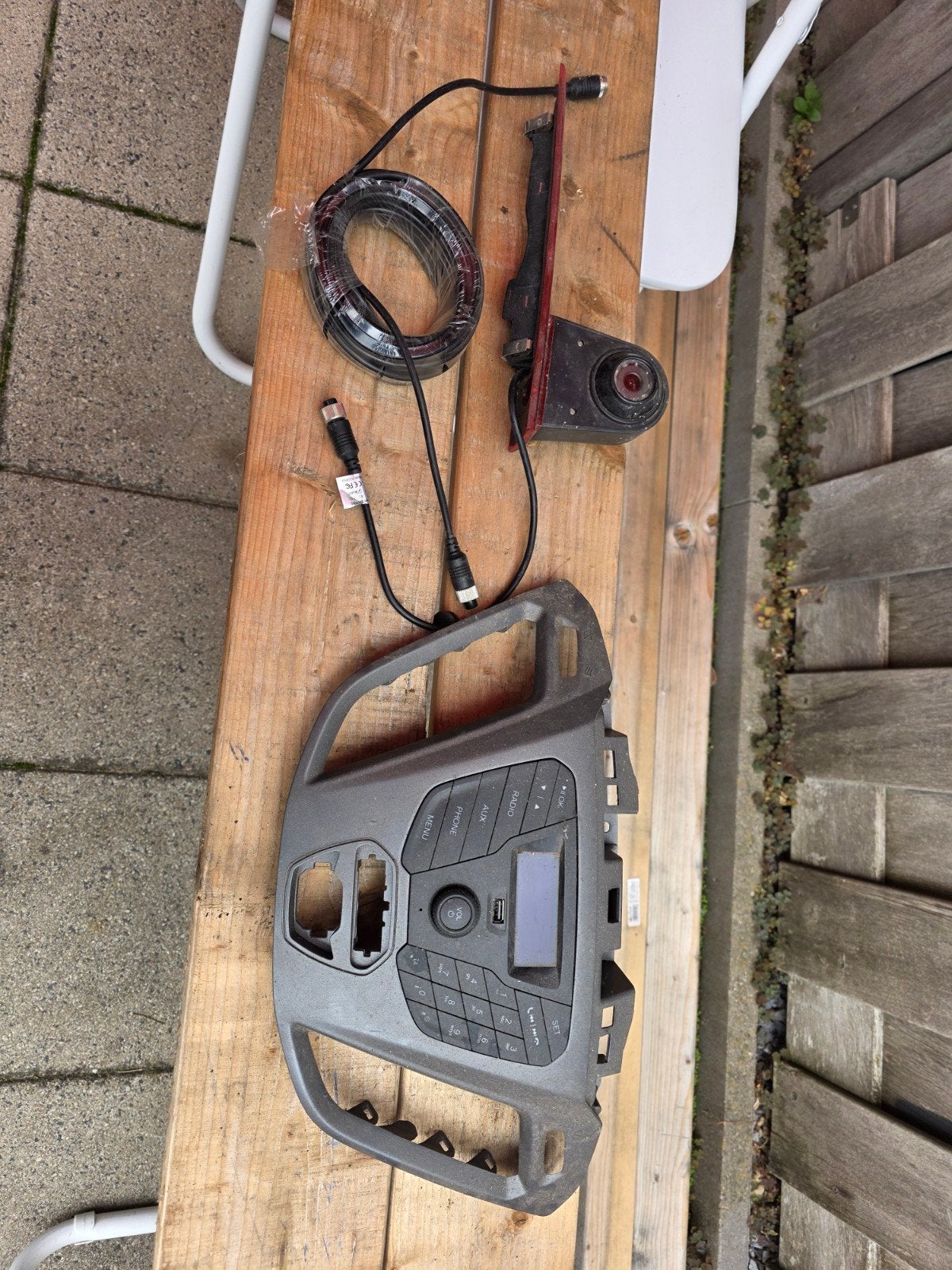 Auto radio en achteruitrijcamera Ford Transit Custom 2015, Auto diversen, Ophalen