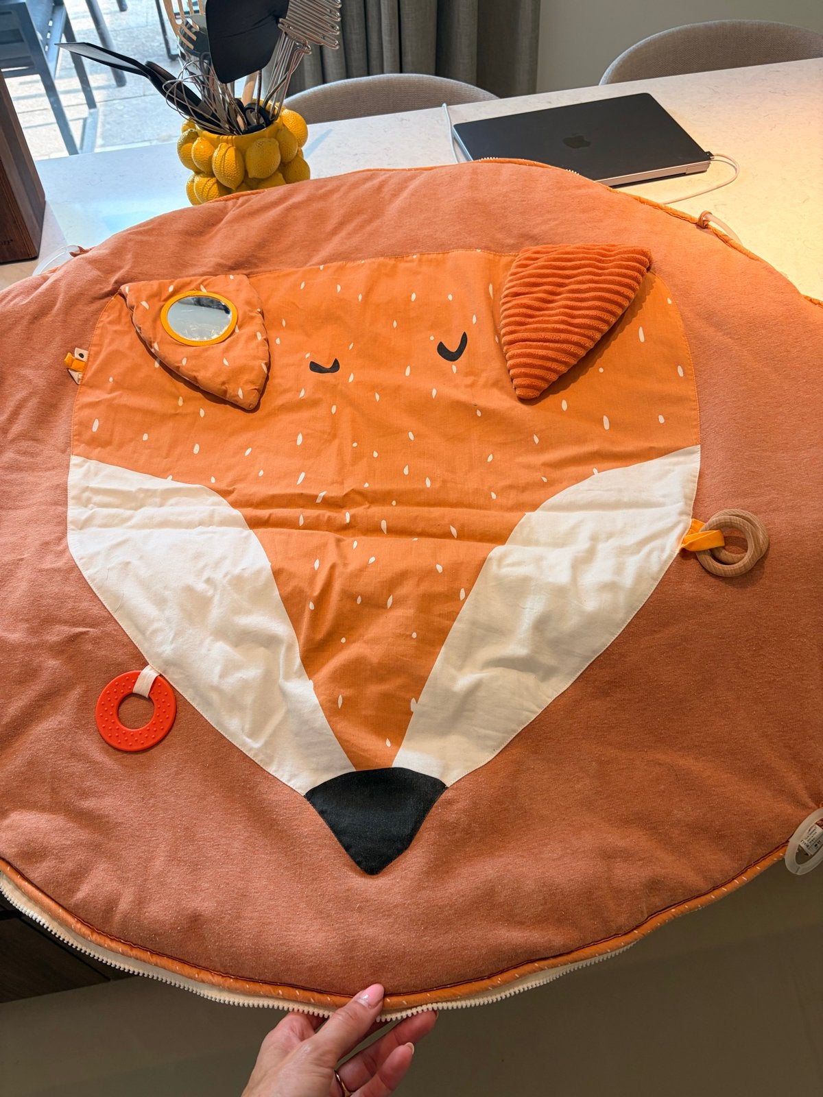Trixie Baby Speelmat Vos - in hele goede staat, Ophalen, Zo goed als nieuw, Speelkleed, Met geluid