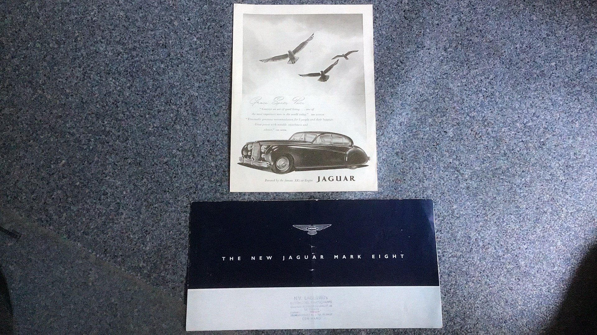 JAGUAR FOLDER MARK EIGHT + TEST 1952 AUTO+MOTORBEDRIJF, Ophalen of Verzenden, Gelezen, Overige merken