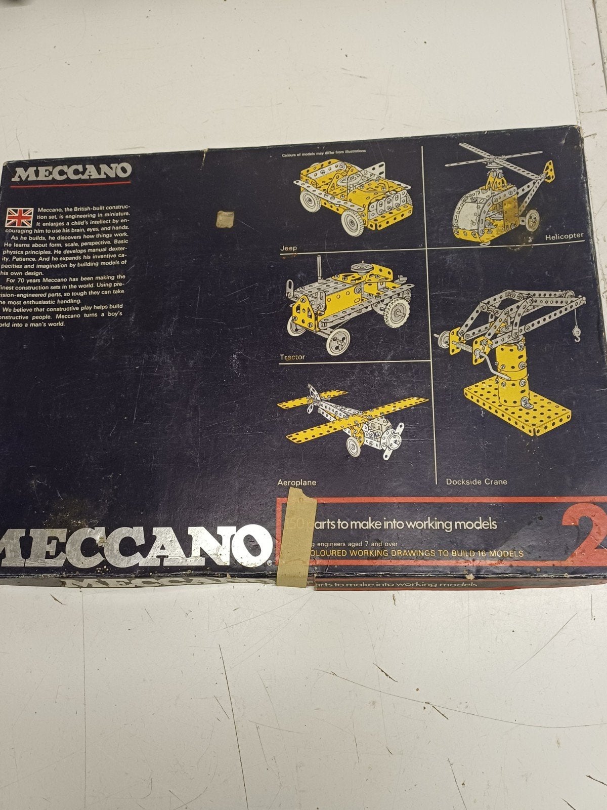 Meccano bouwdoos nr 2 - niet compleet, Ophalen of Verzenden