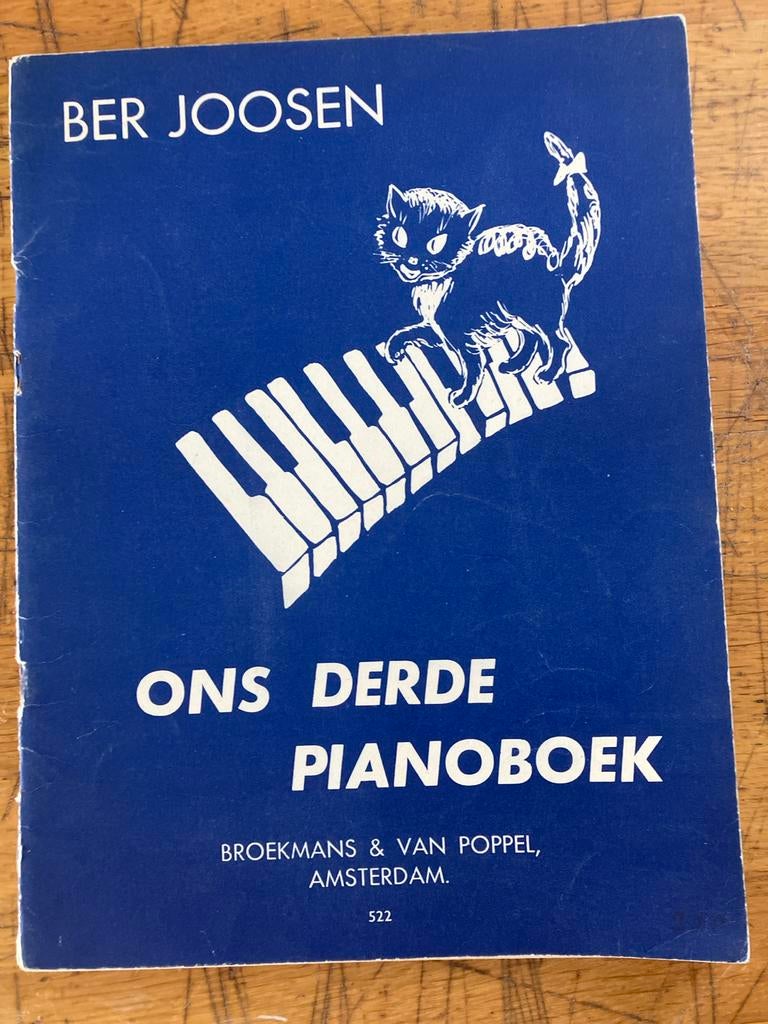Ber Joosen - Ons Derde Pianoboek, Gebruikt, Overige genres, Les of Cursus, Ophalen of Verzenden