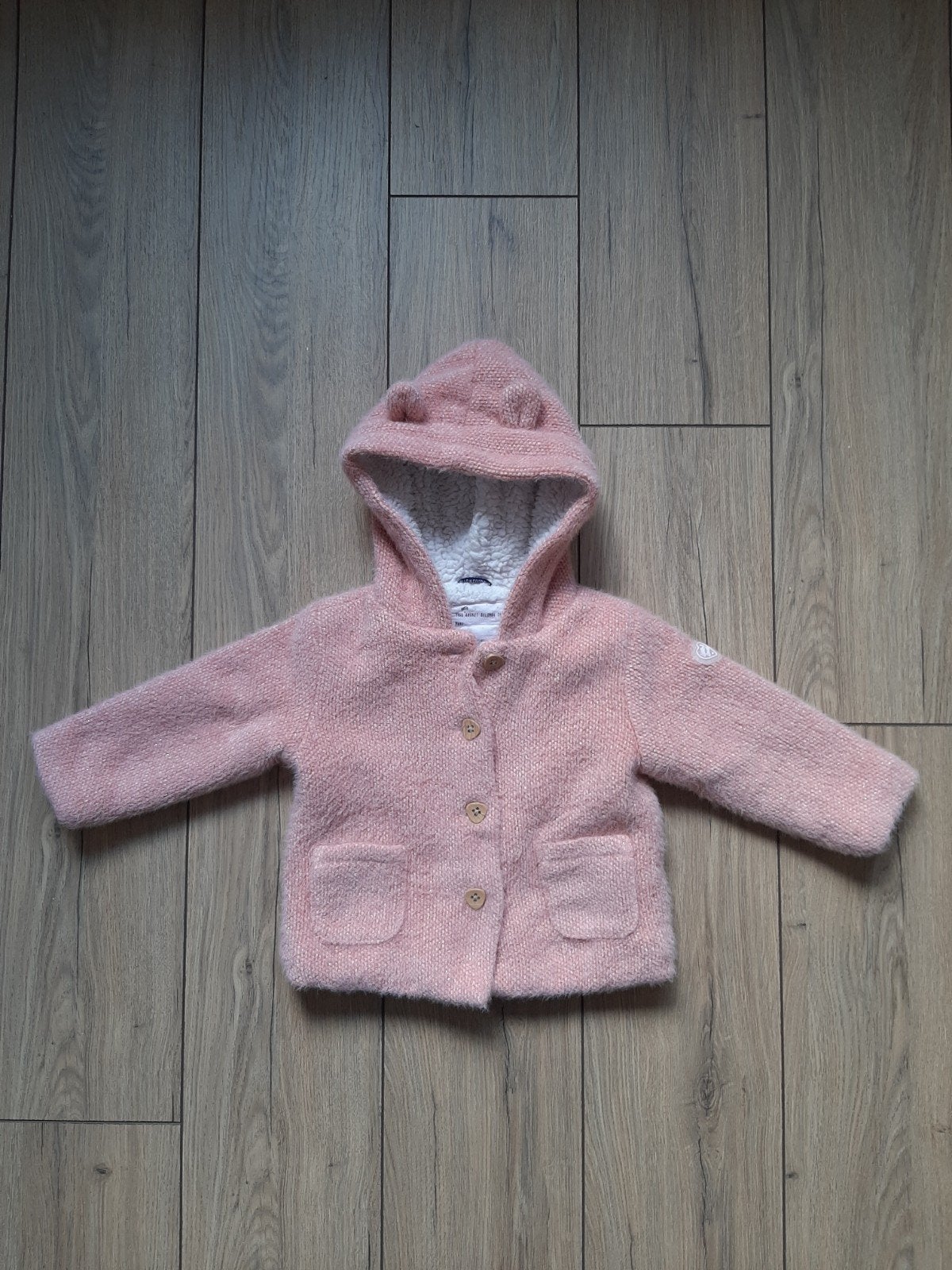 Warme teddy winterjas maat 74, C&A, Meisje, Ophalen of Verzenden, Zo goed als nieuw