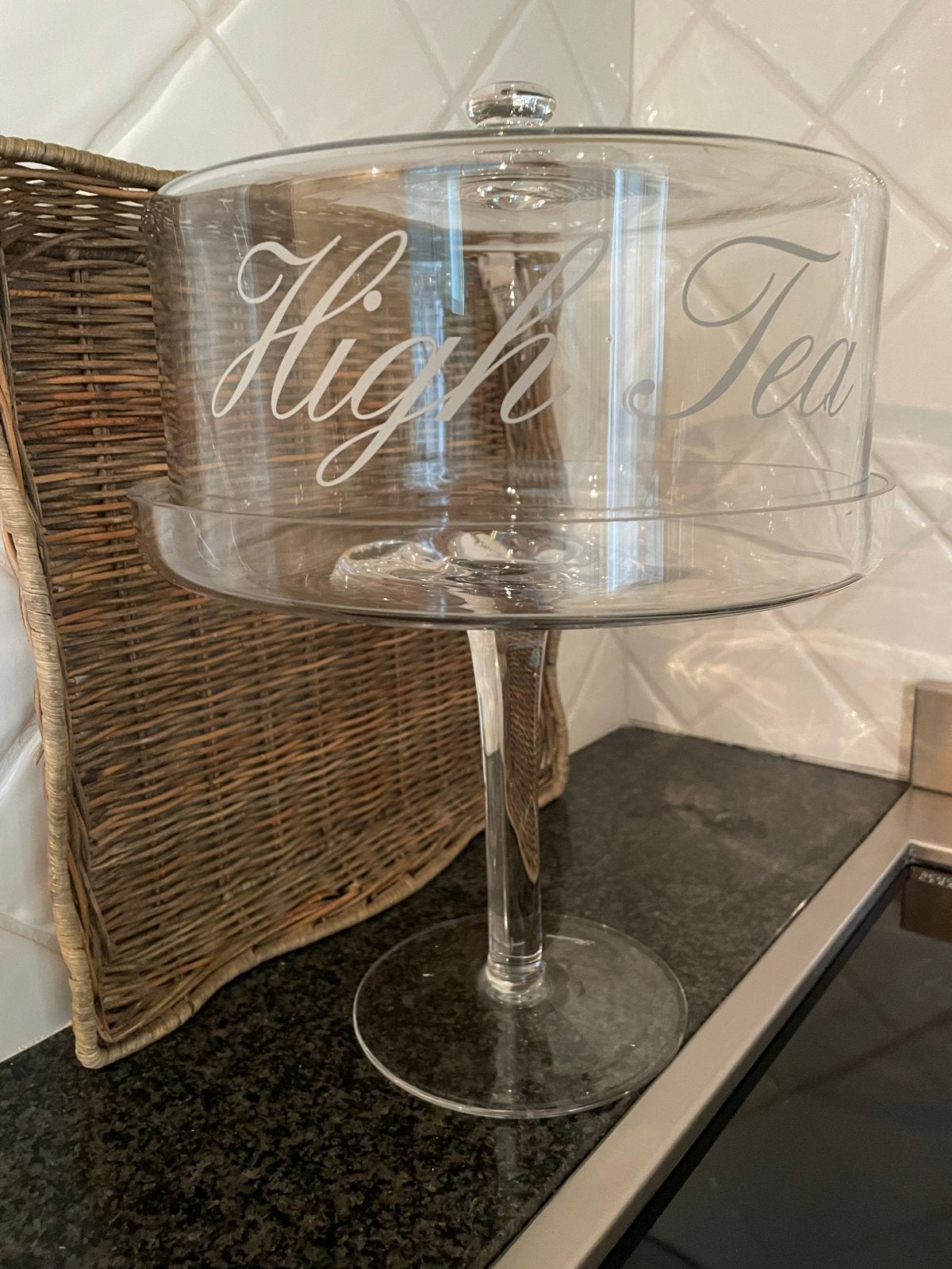 Rivièra Maison High Tea etagère - Nieuwstaat, Ophalen of Verzenden, Zo goed als nieuw, Riviera Maison, Glas