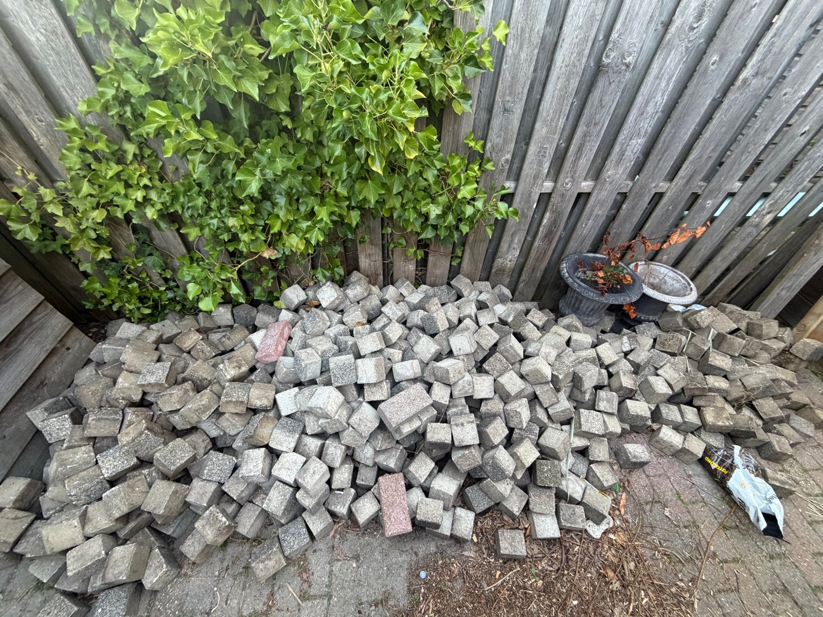 Stenen 10x10cm, 9m2, Ophalen, Gebruikt, Klinkers, 5 tot 10 m²