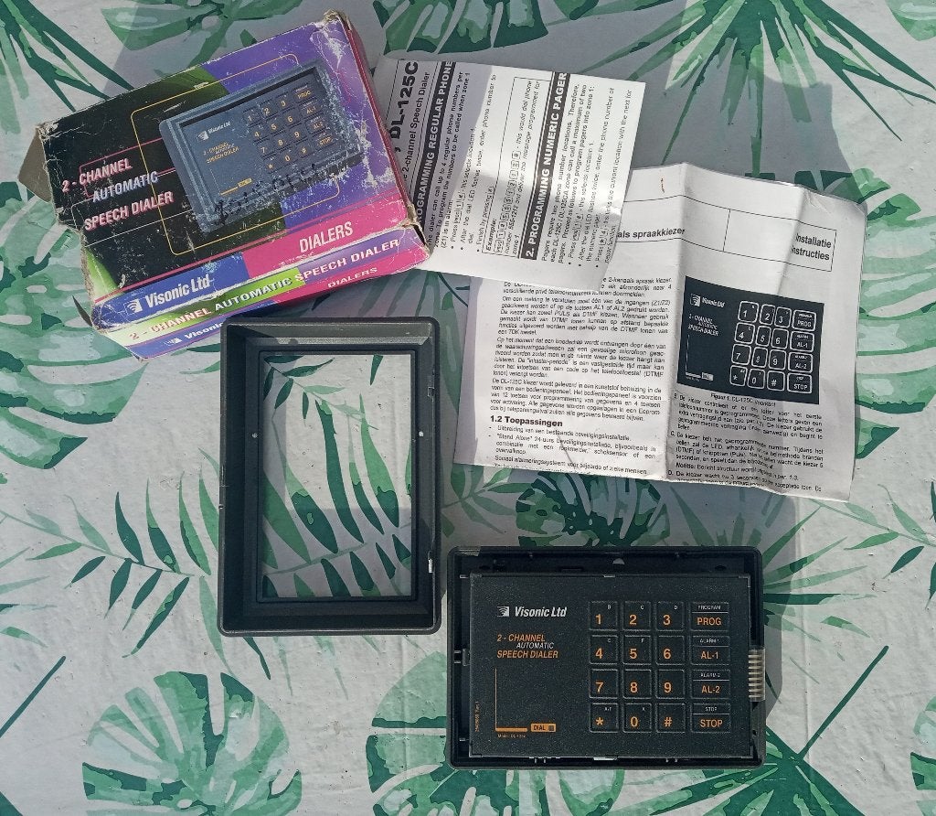 Niet gebruikte Visonic PSTN alarm doormeldunit type DL125-C, Ophalen of Verzenden, Zo goed als nieuw