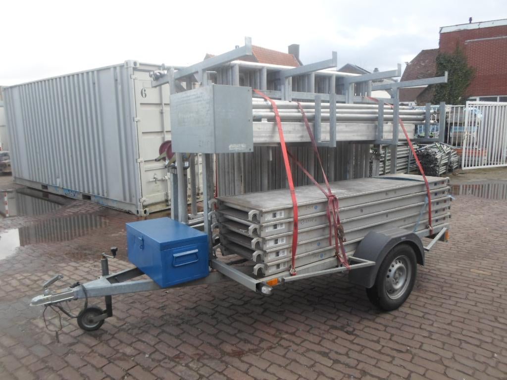 Te huur aanhanger met Rolsteiger 135x250x9,2m €50,- per week, Ophalen, Gebruikt
