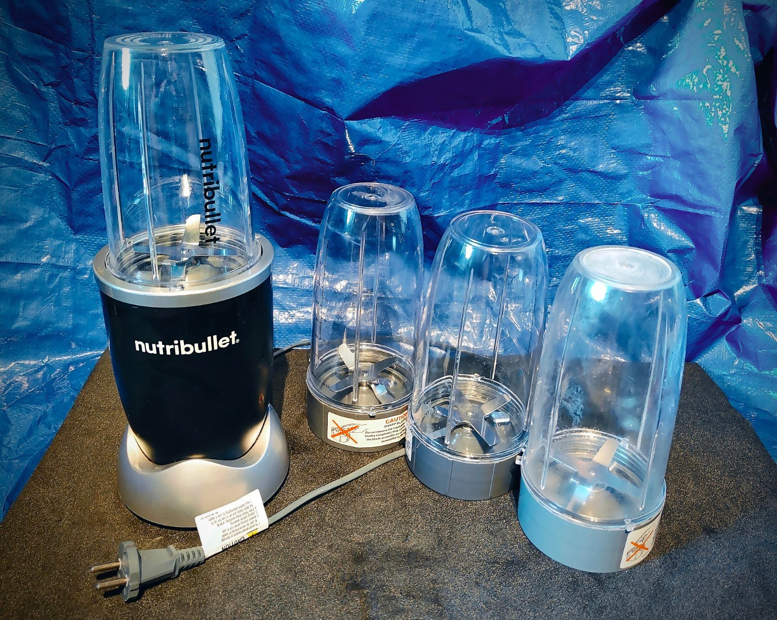 Nutribullet 600w + 3x foodcup 950ml, Huis en Inrichting, Ophalen of Verzenden, Zo goed als nieuw