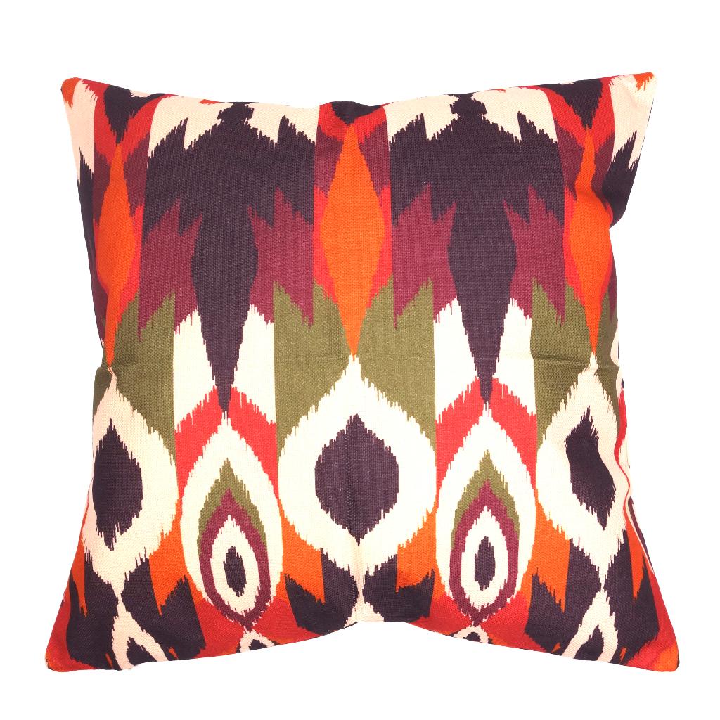 Ikat kussenhoes Shiva linnenlook | 45 x 45 cm, Huis en Inrichting, Woonaccessoires | Kussens, Dekussenkraam@gmail.com, Overige kleuren