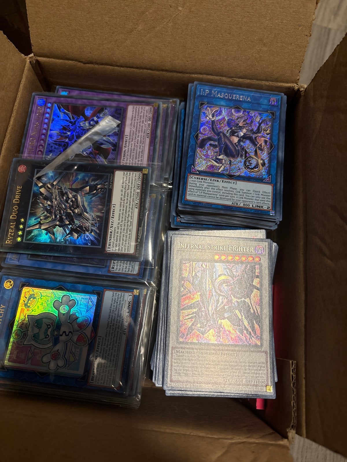 Grote partij Yu-Gi-Oh! bulk kaarten (NM staat), Ophalen of Verzenden, Zo goed als nieuw, Meerdere kaarten