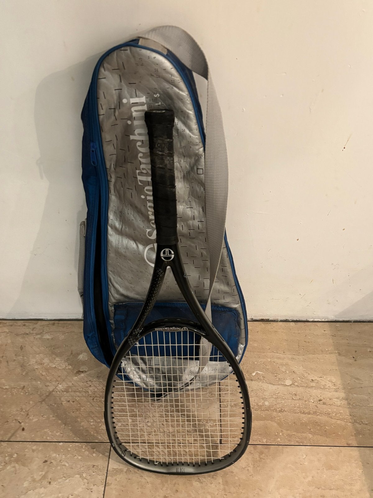 Sergio Tacchini Tennisracket met Hoes - Gebruikt, Sport en Fitness, Ophalen, Gebruikt, Racket, Overige merken