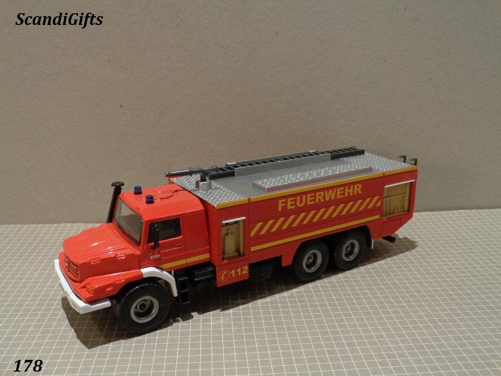 siku mb zetros brandweer, Ophalen of Verzenden, Zo goed als nieuw, Bus of Vrachtwagen, SIKU