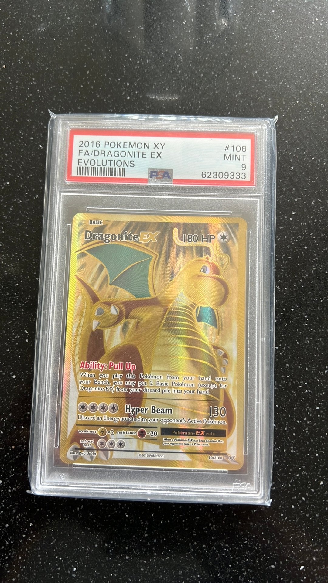 Pokemon Dragonite XY PSA 9, Hobby en Vrije tijd, Verzamelkaartspellen | Pokémon, Ophalen, Zo goed als nieuw