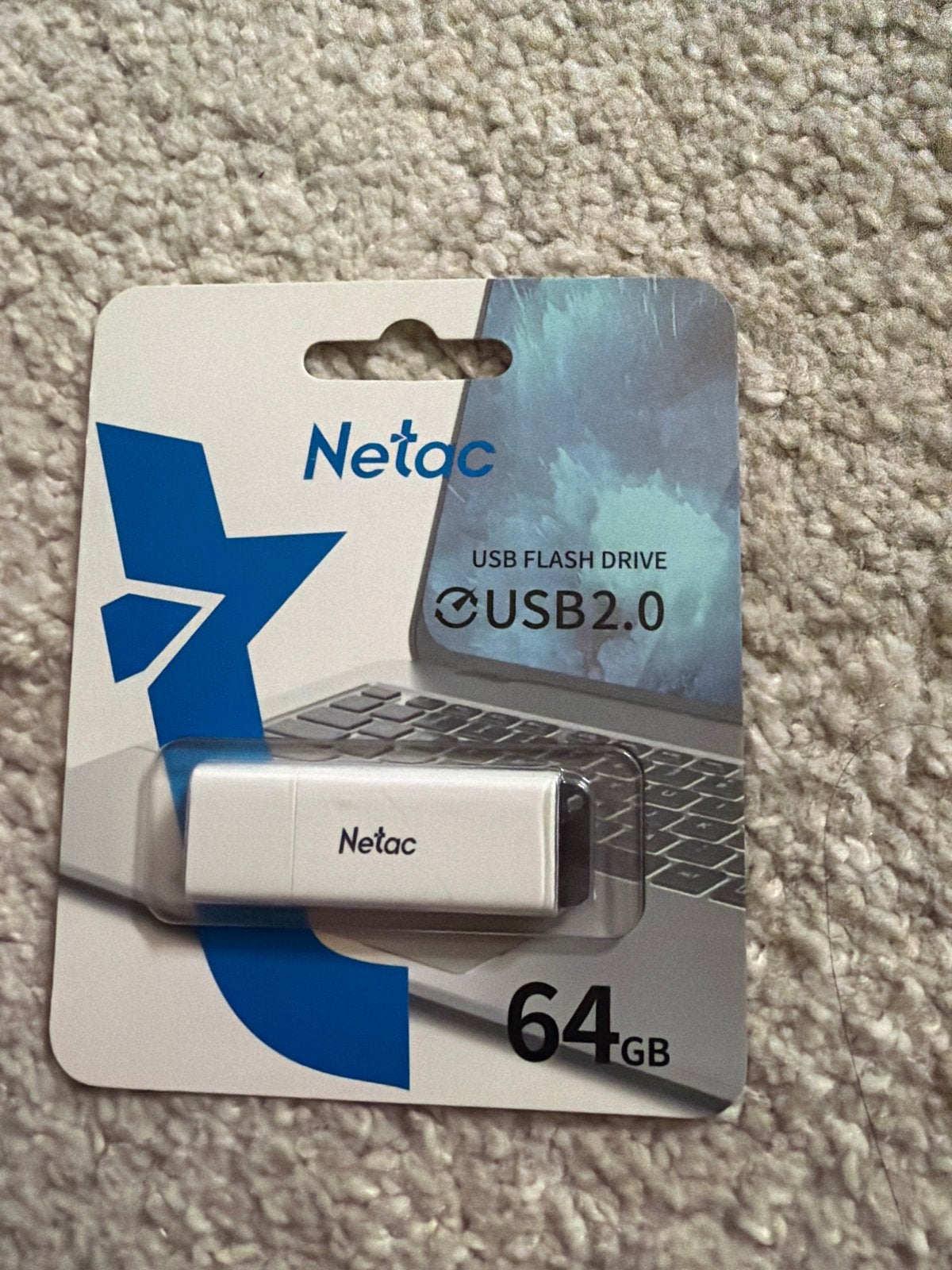 Netac USB 2.0 Flash Drive 64GB - Nieuw in verpakking, Ophalen of Verzenden, Nieuw, 64 GB