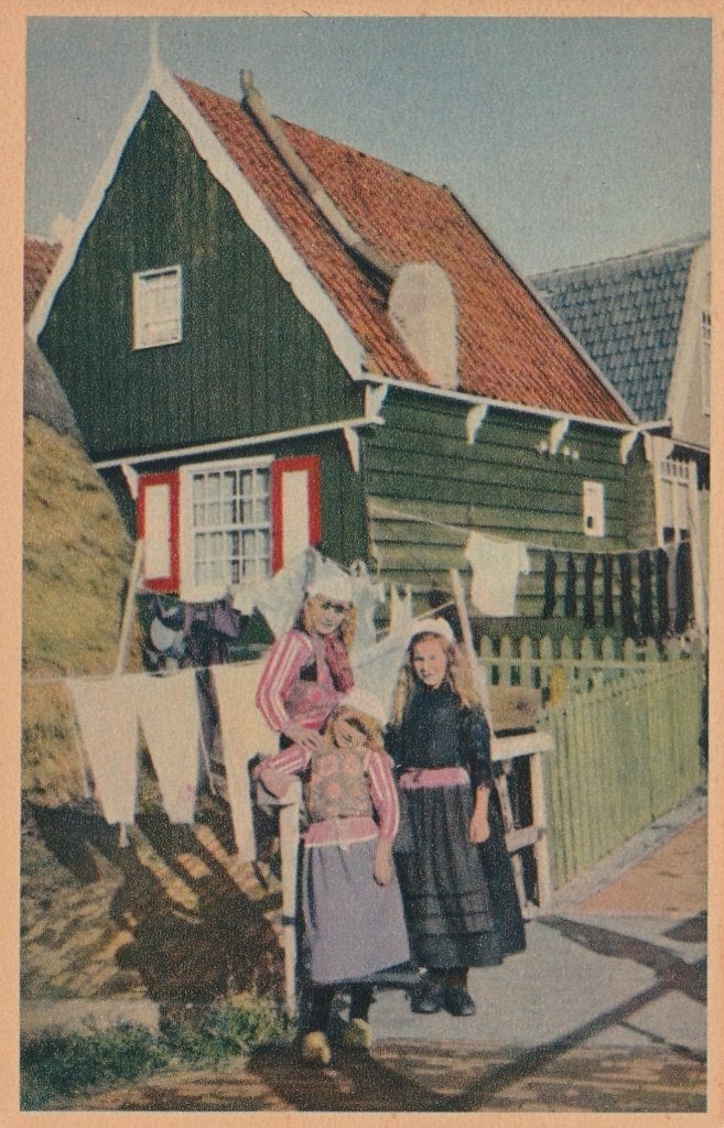 MARKEN Klederdracht Eiland kl.f., Verzenden, 1940 tot 1960, Ongelopen, Noord-Holland