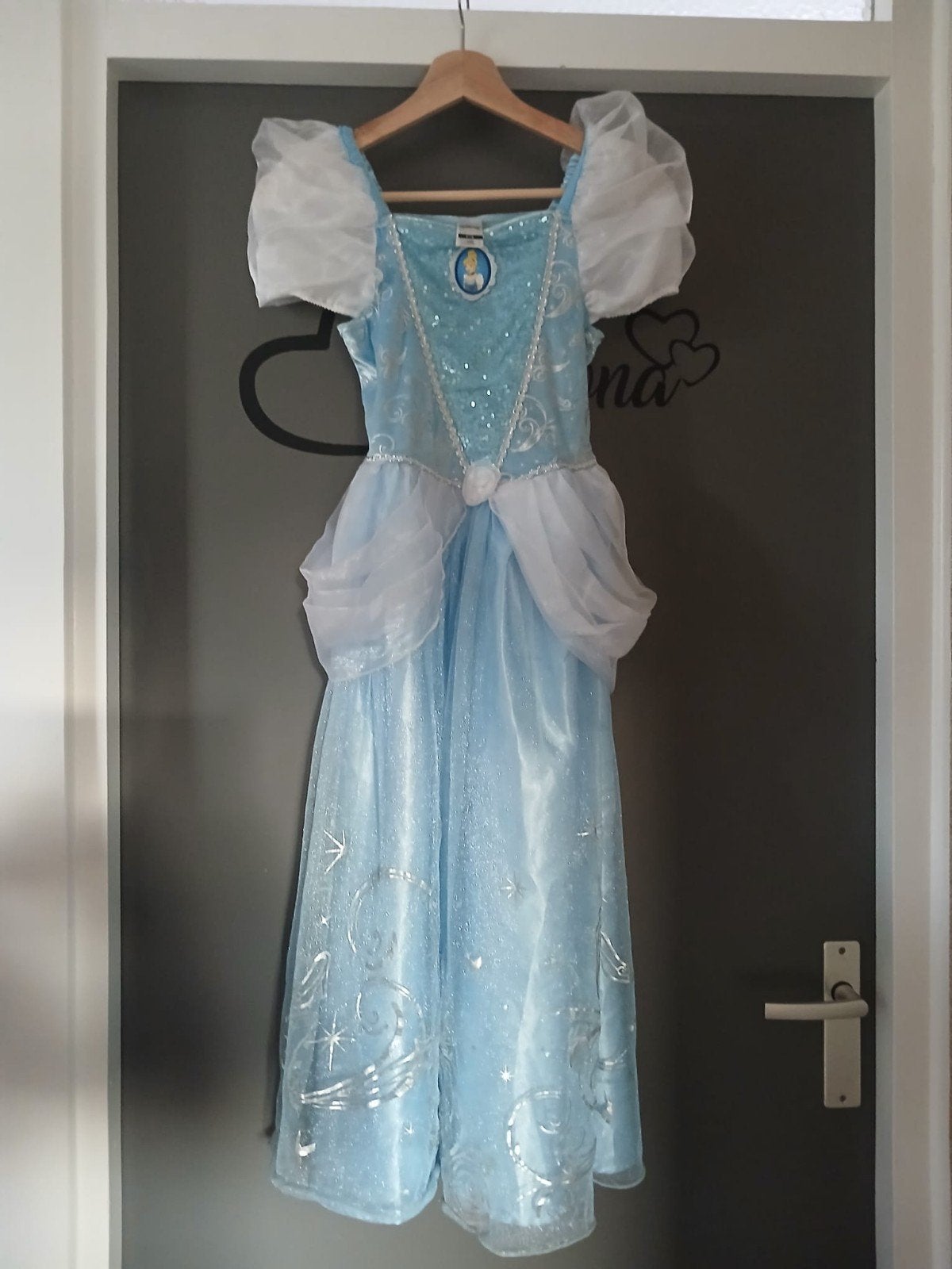 Assepoester verkleedjurk maat 140 Disney C&A, Kinderen en Baby's, Ophalen of Verzenden, Zo goed als nieuw, 134 t/m 140, Meisje