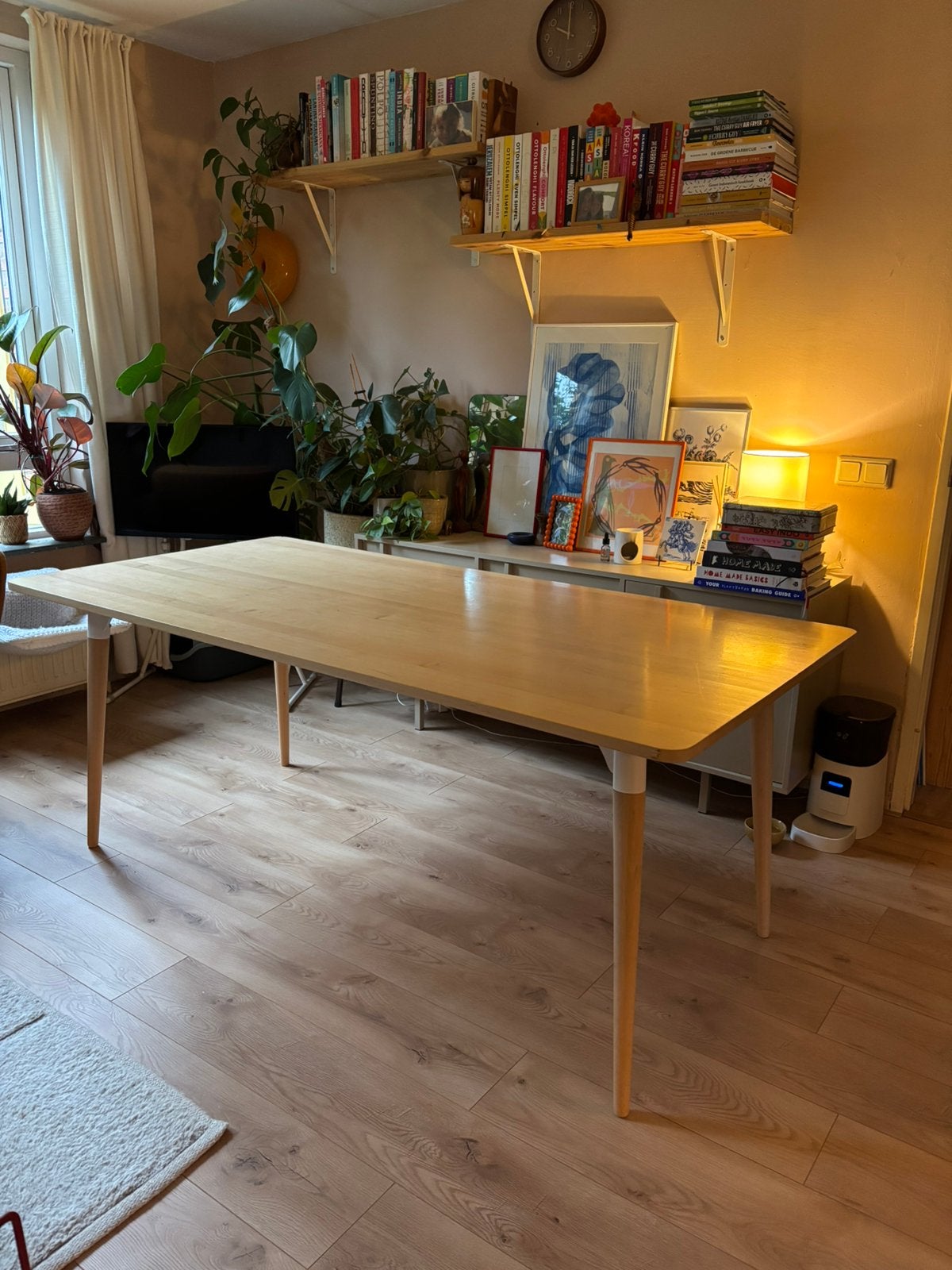 Eettafel Scandinavische stijl 180 cm, Ophalen, 50 tot 100 cm, Zo goed als nieuw, 150 tot 200 cm