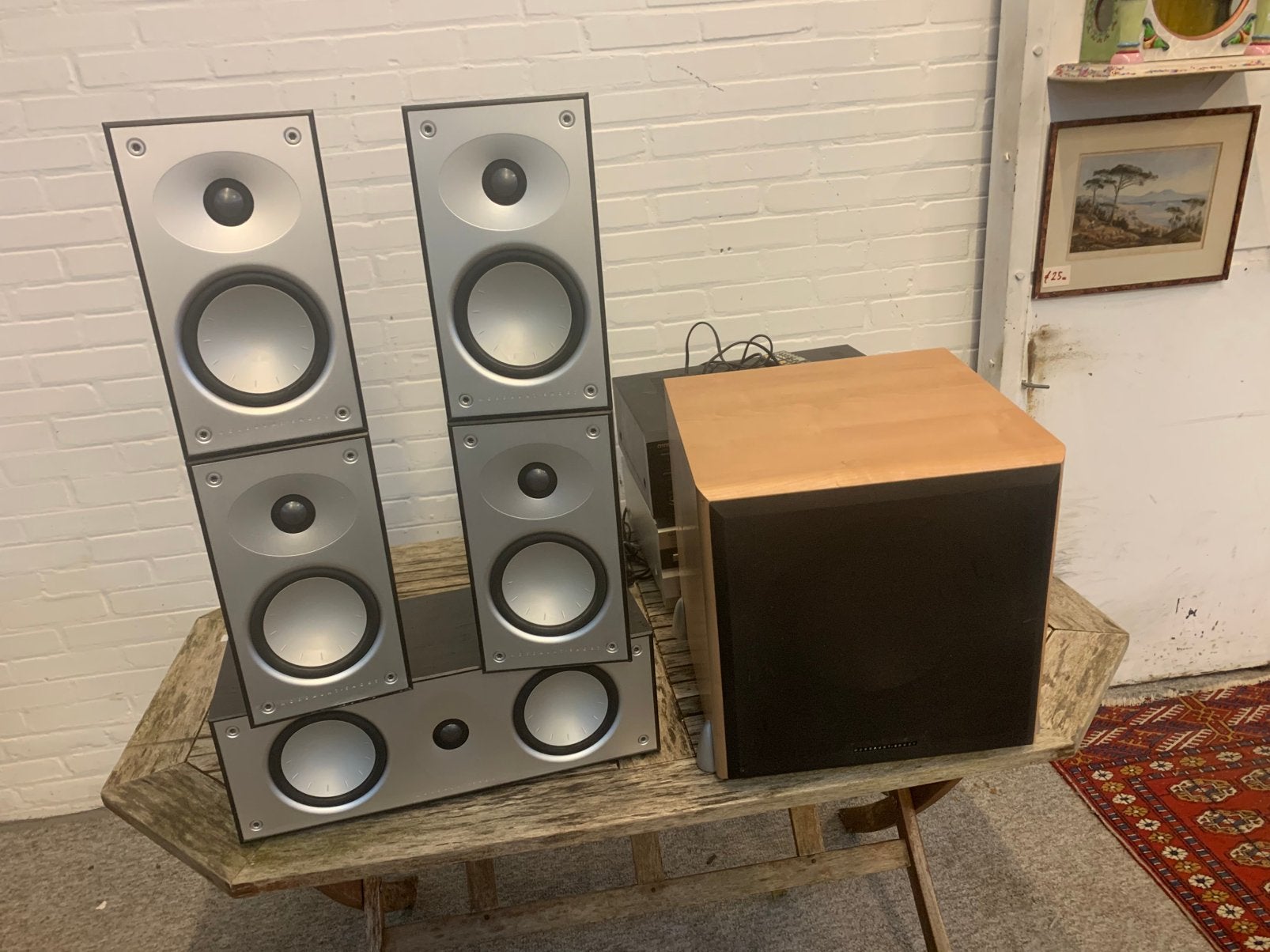Speakers Mordaunt-Short Avant 902 905.C luidsprekers surroun, Ophalen of Verzenden, Zo goed als nieuw, 60 tot 120 watt, Overige merken