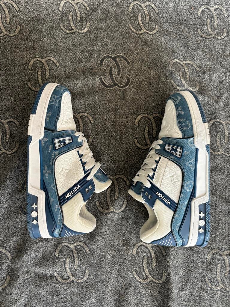 Louis Vuitton Trainers Maat 43, Blauw, Ophalen of Verzenden, Sneakers of Gympen, Zo goed als nieuw