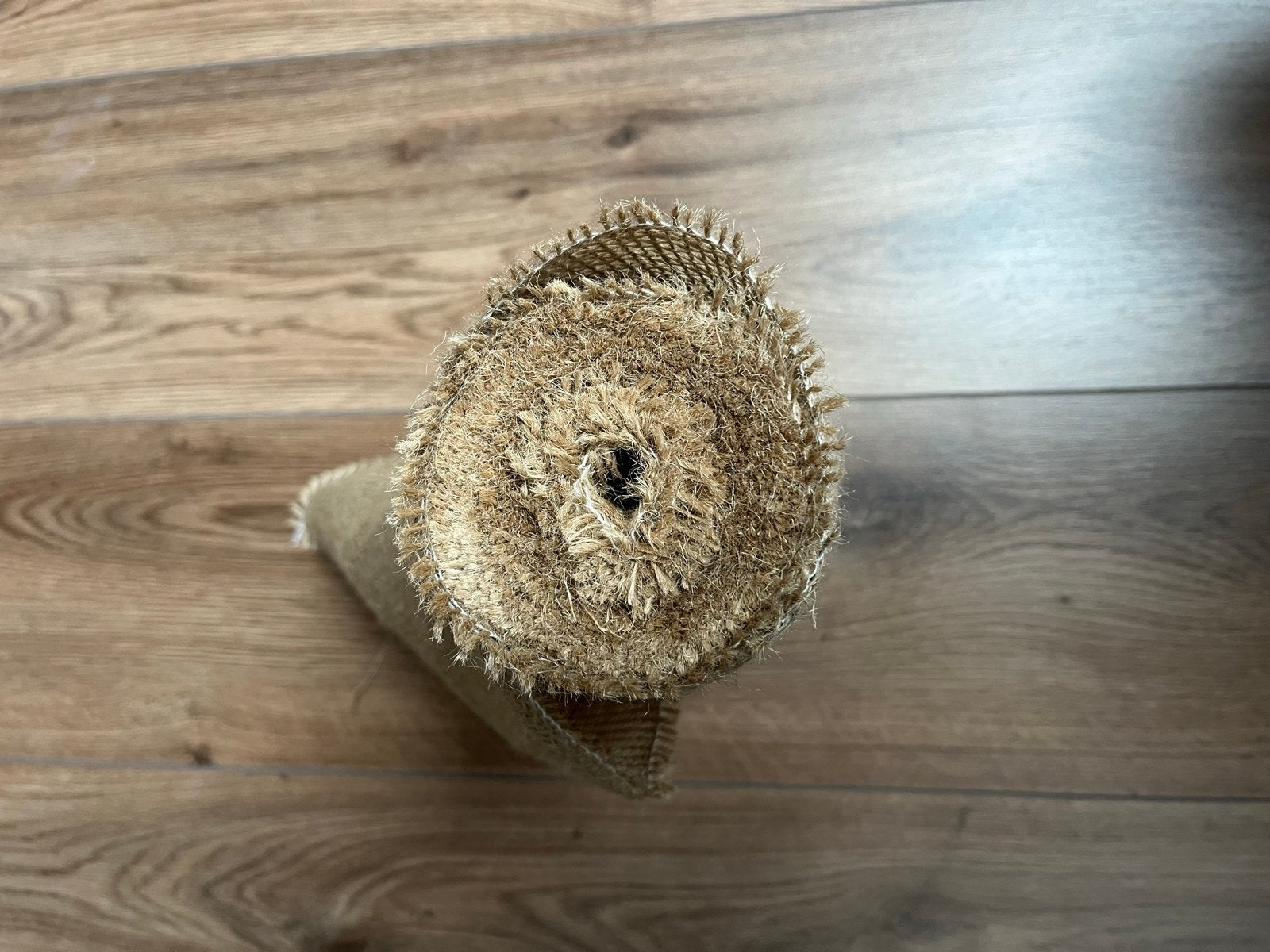 Jute stof op rol - Natuurlijke decoratie, Ophalen, Overige materialen, Gebruikt, Bruin