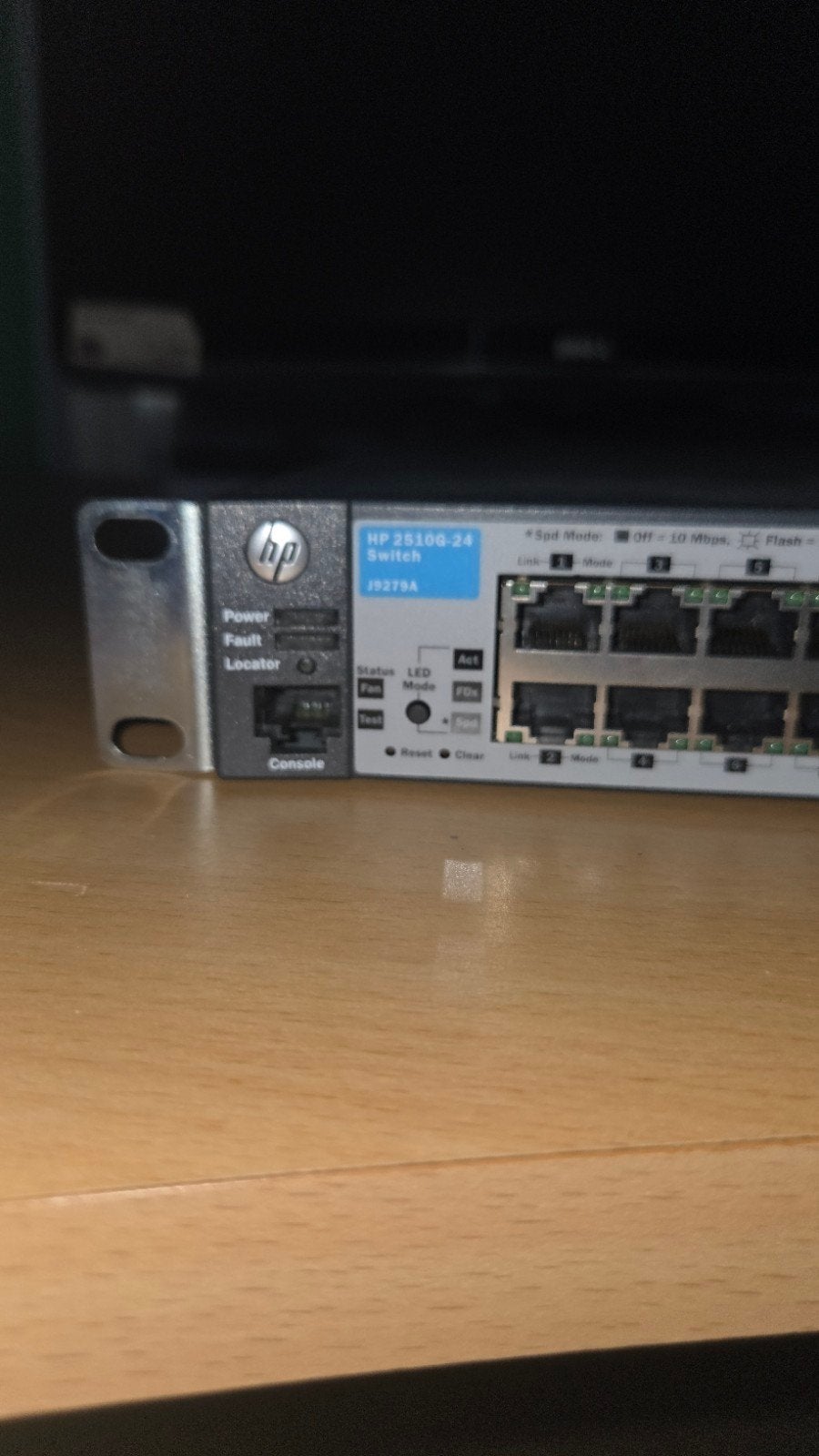 HP 2510G-24 Switch J9279A - 24 poorten, gereset, Computers en Software, Ophalen, Gebruikt
