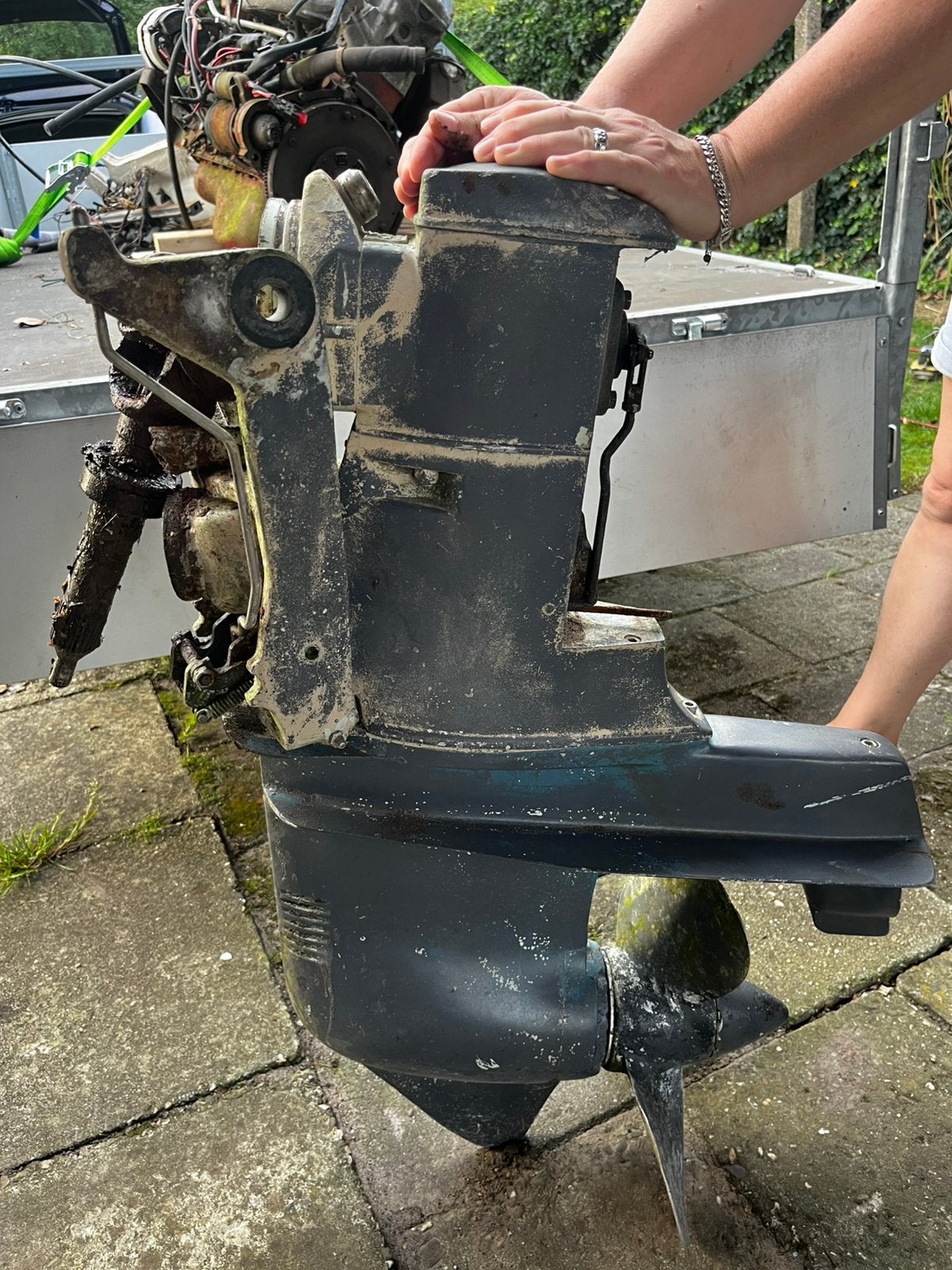 Volvo penta 270 staartstuk, Ophalen, Gebruikt, Motor en Techniek, Motorboot