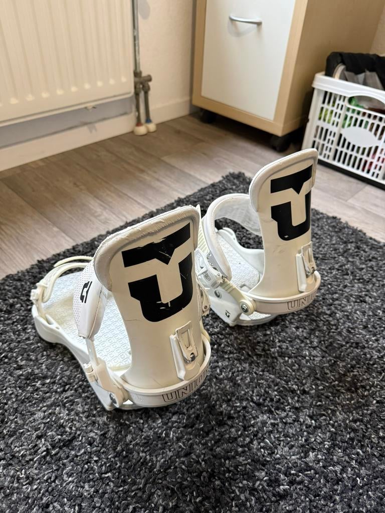 Union Force - White XL - Snowboardbindingen, Sport en Fitness, Ophalen of Verzenden, Zo goed als nieuw, Bindingen