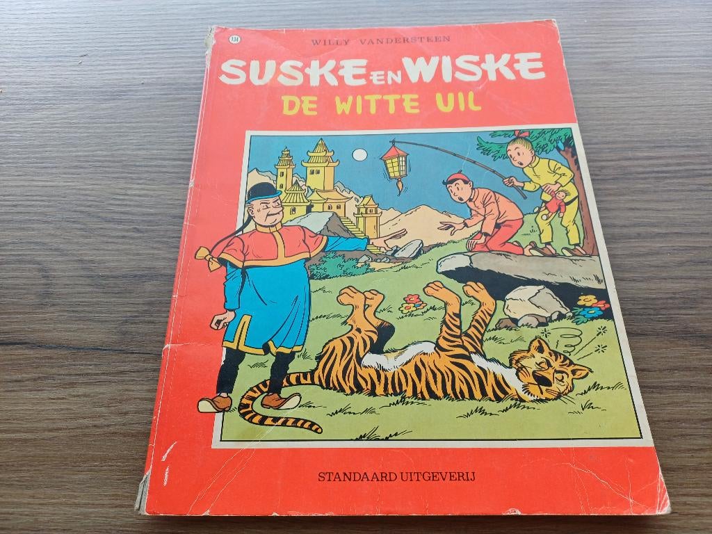 Suske en Wiske De witte uil nr 134 1982, Gelezen, Willy van der Steen, Eén stripboek, Ophalen of Verzenden