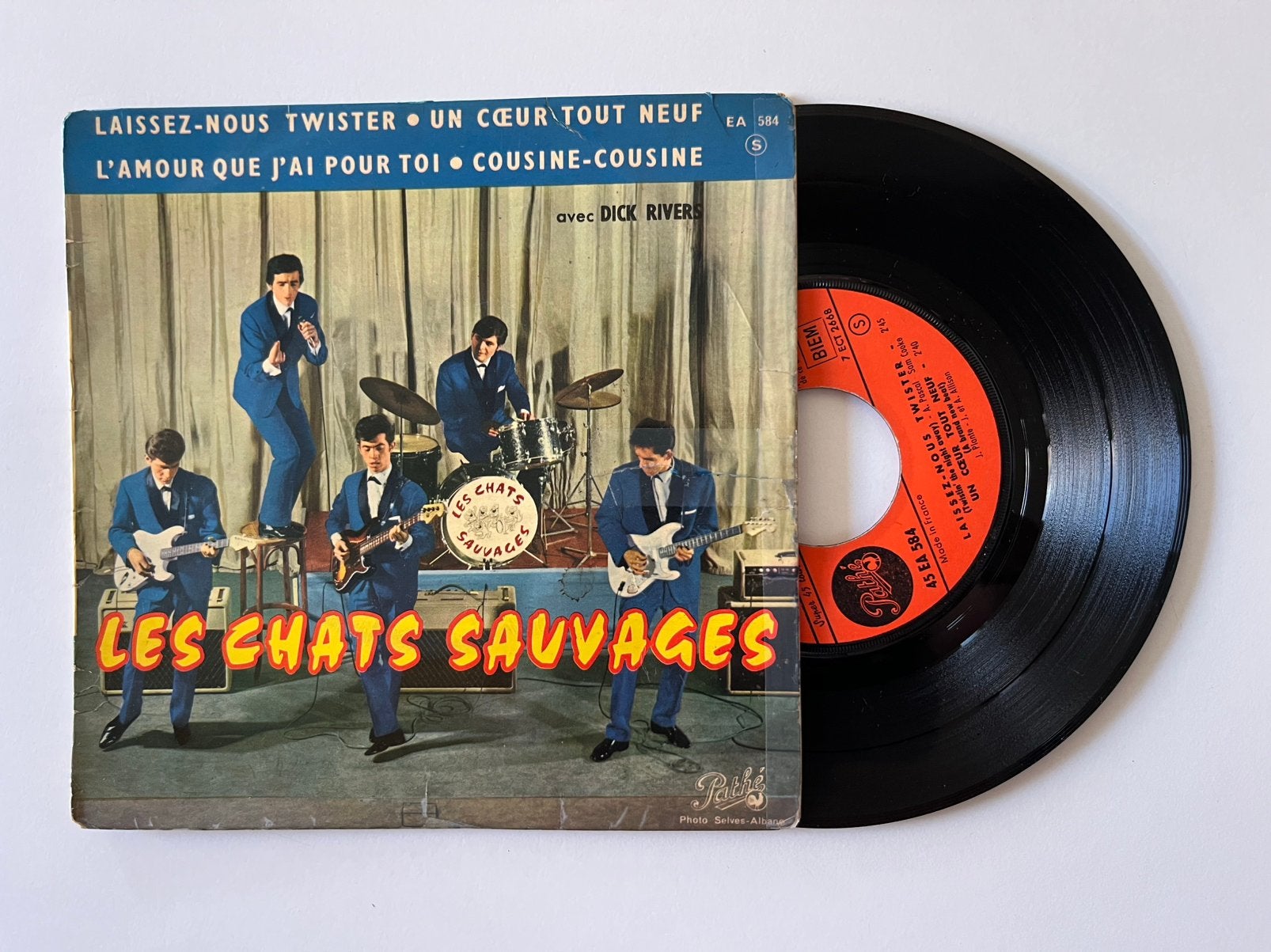 Les chats sauvages “ Lessaiz nous twister” EP, Ophalen of Verzenden, EP