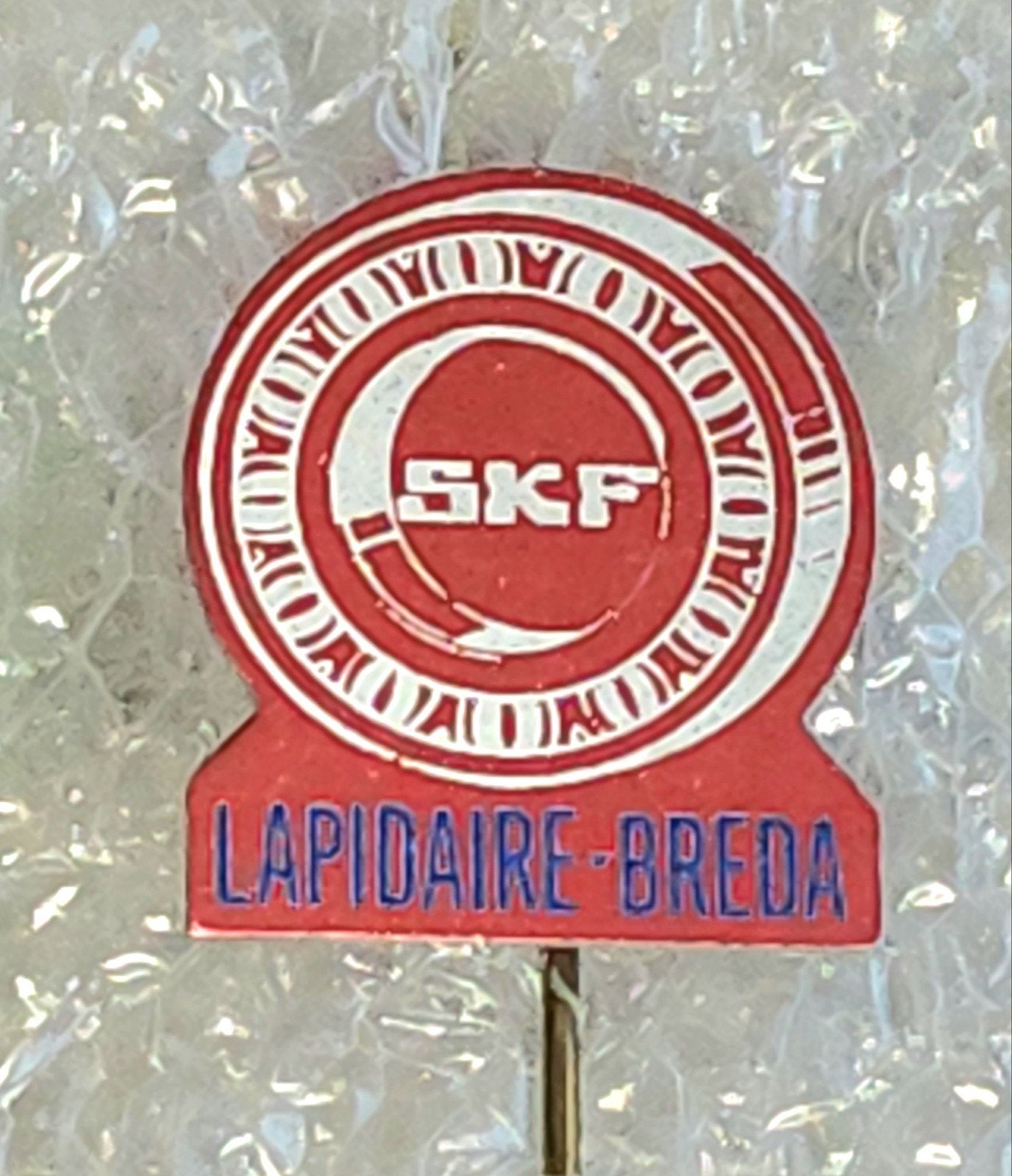 Vintage SKF Lapidaire Breda Speldje, Ophalen of Verzenden, Gebruikt, Overige onderwerpen, Speldje of Pin