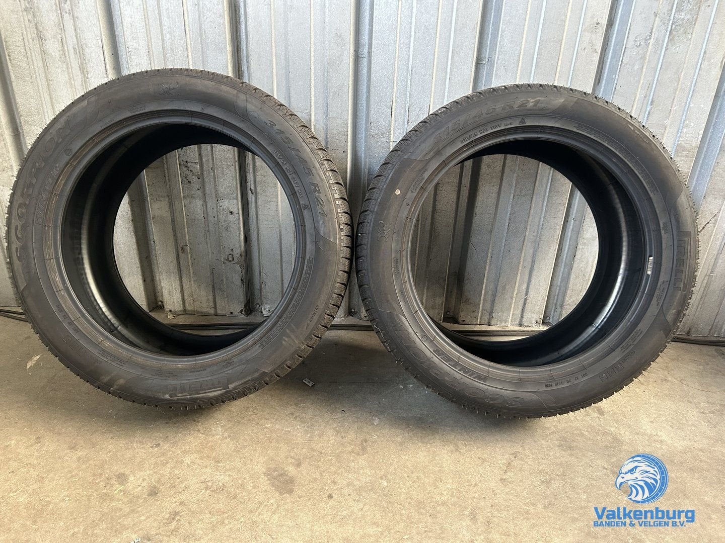 6mm! Winterbanden 315/45R21 Pirelli Scorpion Winter, Gebruikt, -, -, Band(en)