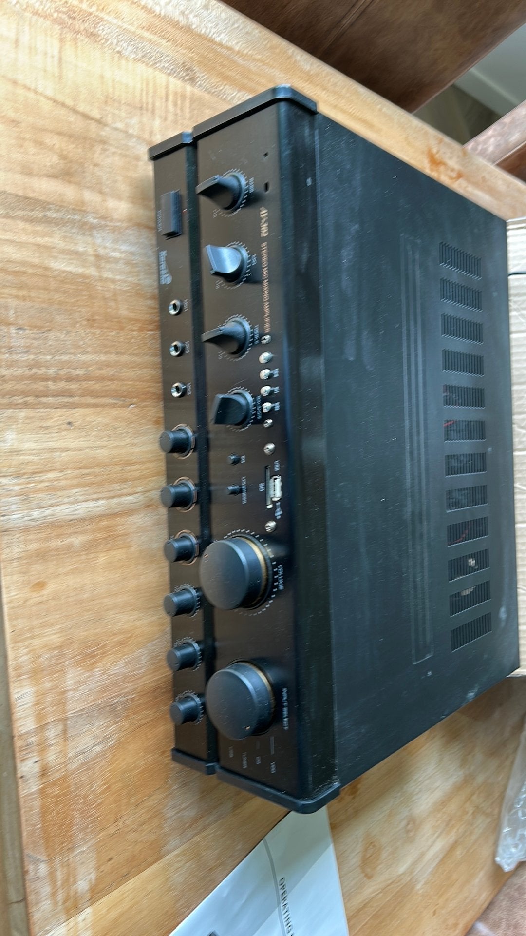 Karaoke AV-302 Stereo Versterker met Handleiding, Gebruikt, Ophalen, Overige merken, Minder dan 60 watt