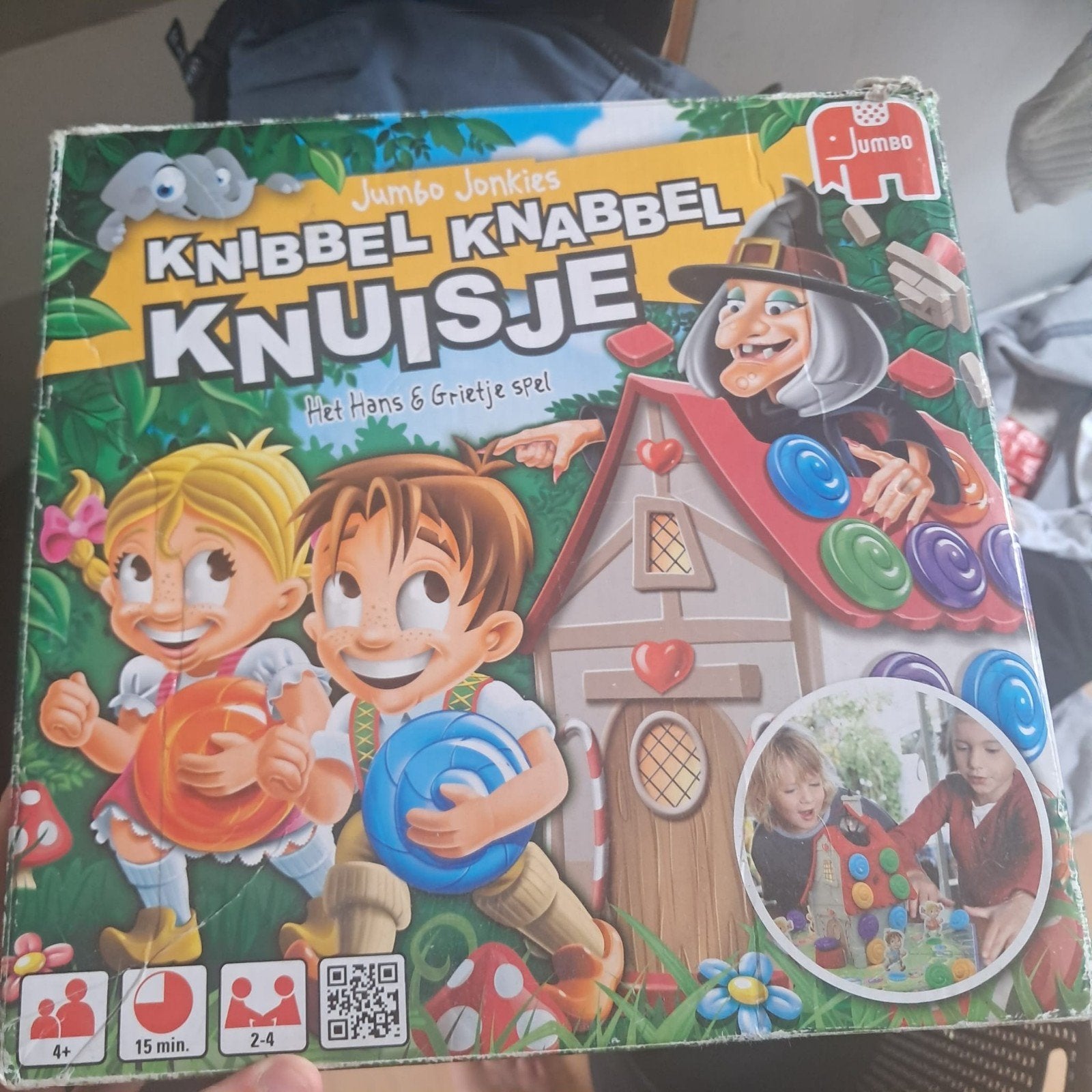 Jumbo Knibbel Knabbel Knuitje - Het Hans & Grietje spel, Ophalen of Verzenden, Gebruikt, Overige typen