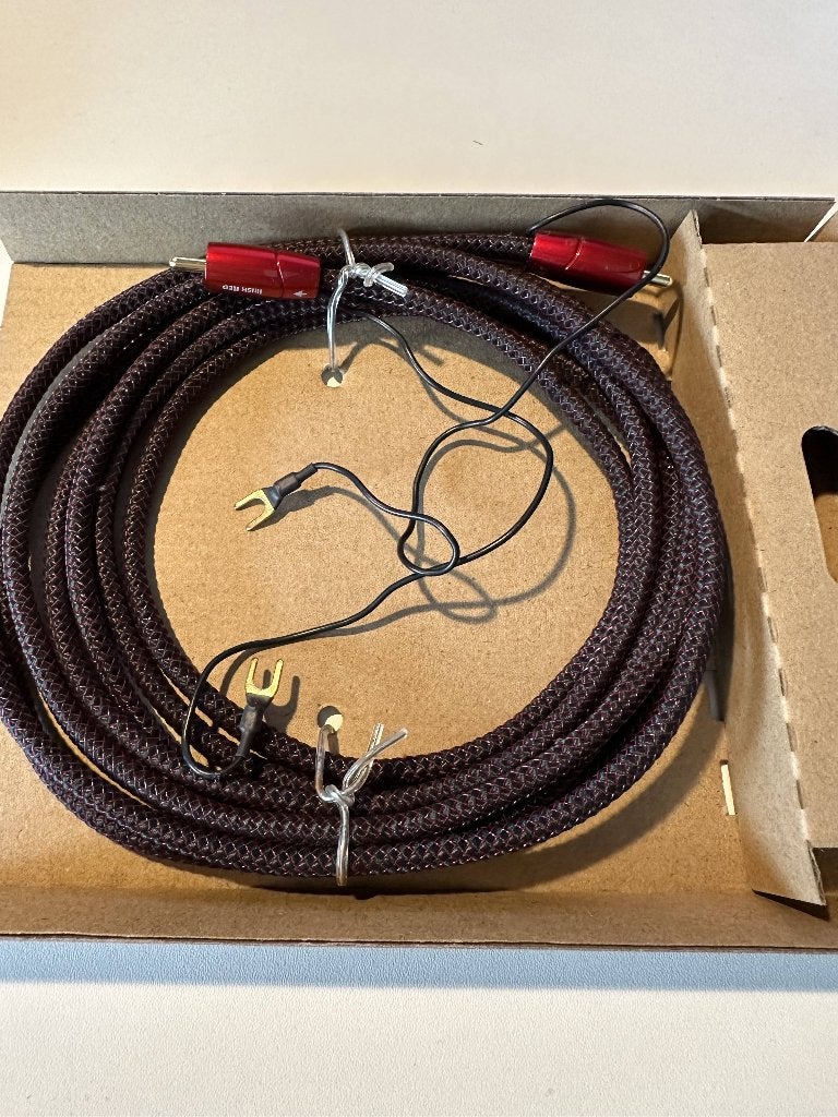 Audioquest subwooferkabel Irish Red 3M (2 stuks), Ophalen of Verzenden, Zo goed als nieuw, 2 tot 5 meter, Luidsprekerkabel